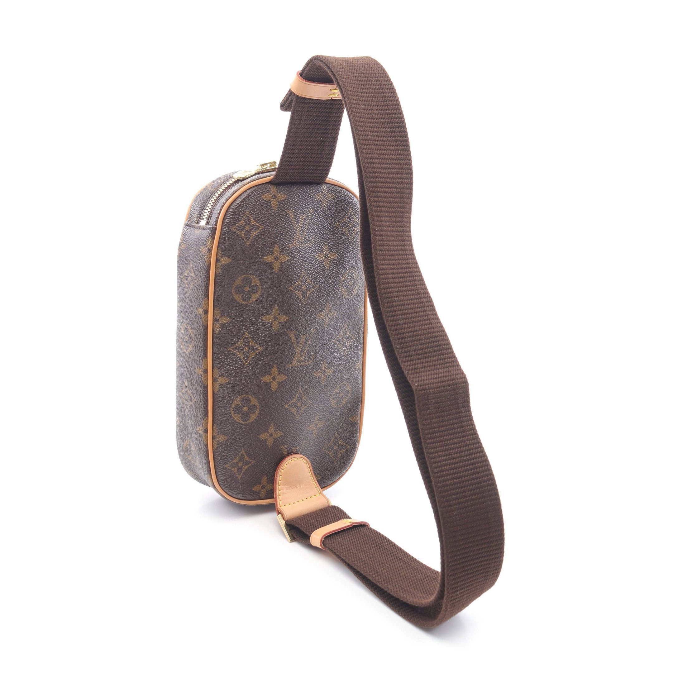 Louis Vuitton Louis Vuitton Pochette Ganju Monogram Body Bag Leather Brown Size ONE SIZE - 2 Thumbnail