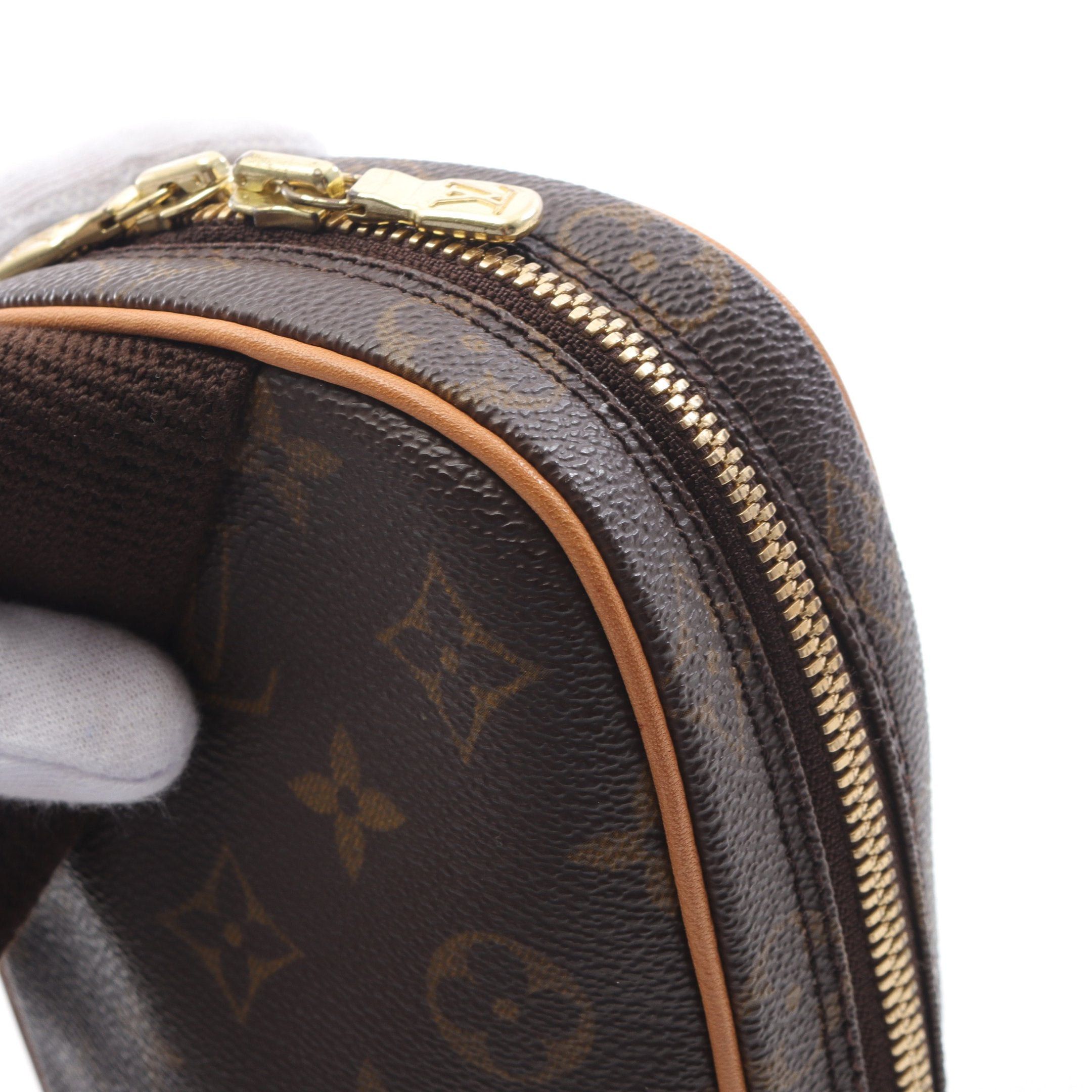 Louis Vuitton Louis Vuitton Pochette Ganju Monogram Body Bag Leather Brown Size ONE SIZE - 8 Thumbnail