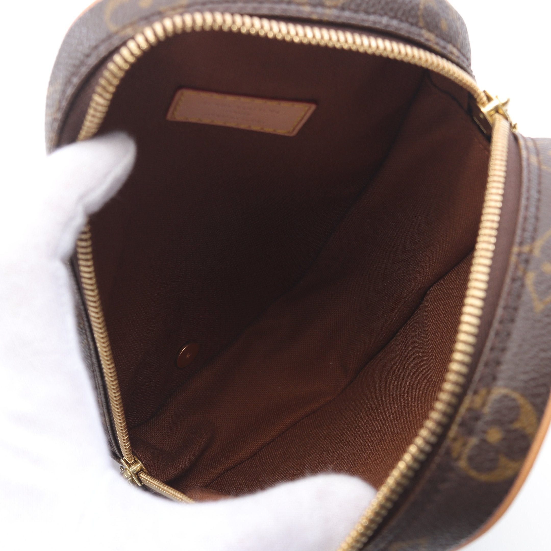 Louis Vuitton Louis Vuitton Pochette Ganju Monogram Body Bag Leather Brown Size ONE SIZE - 3 Thumbnail