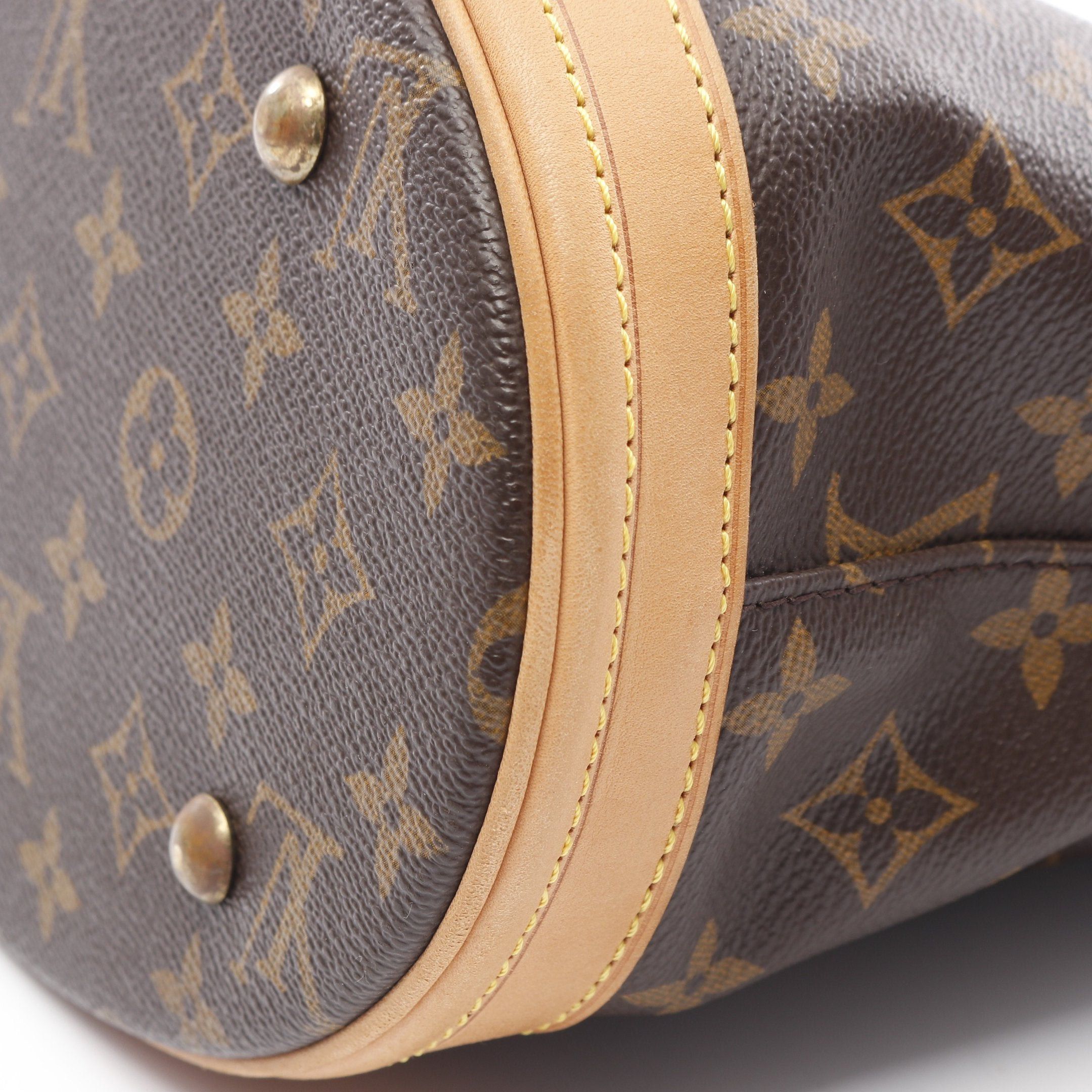 Louis Vuitton Louis Vuitton Bucket Pm Monogram Handbag Leather Brown Size ONE SIZE - 7 Thumbnail
