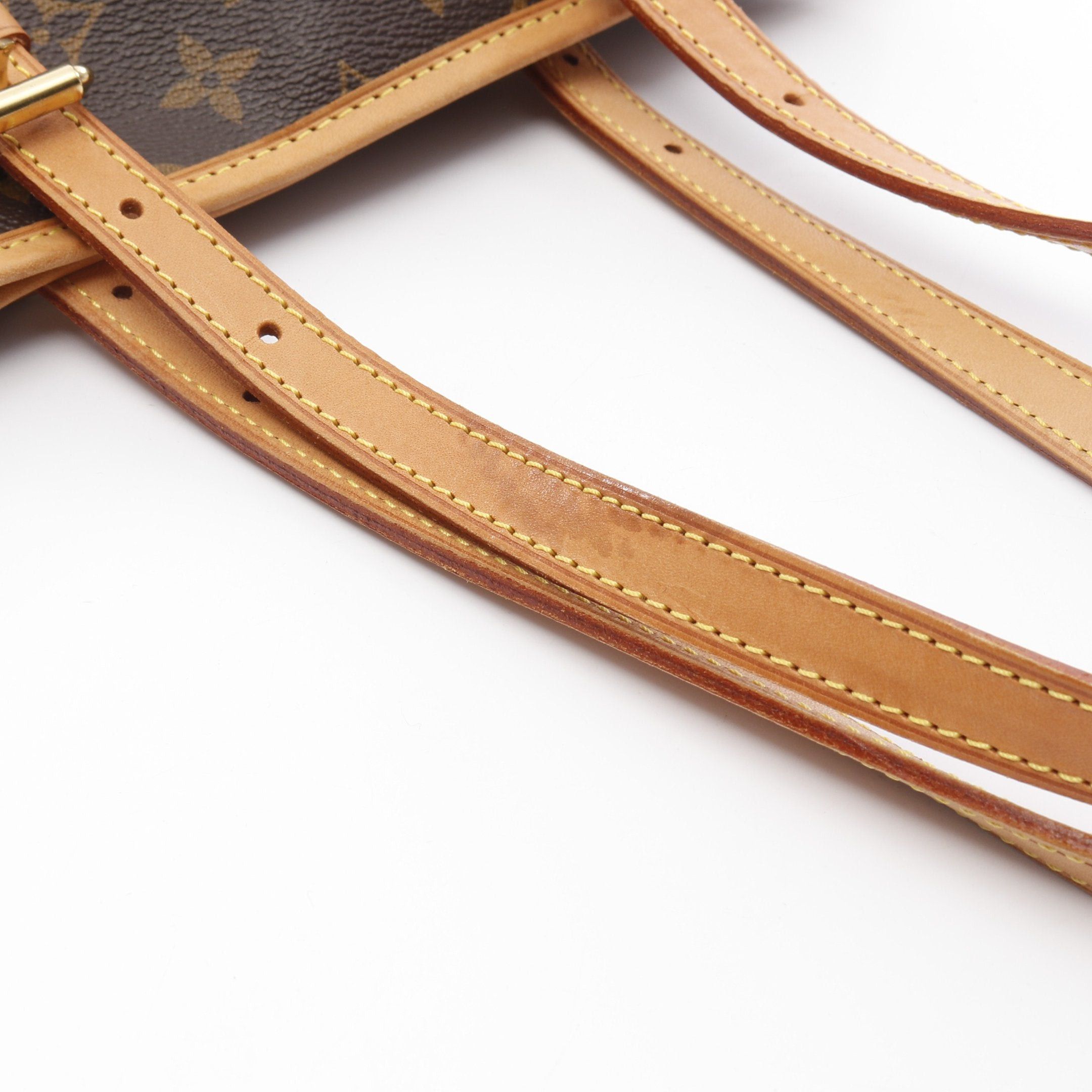 Louis Vuitton Louis Vuitton Bucket Pm Monogram Handbag Leather Brown Size ONE SIZE - 9 Thumbnail