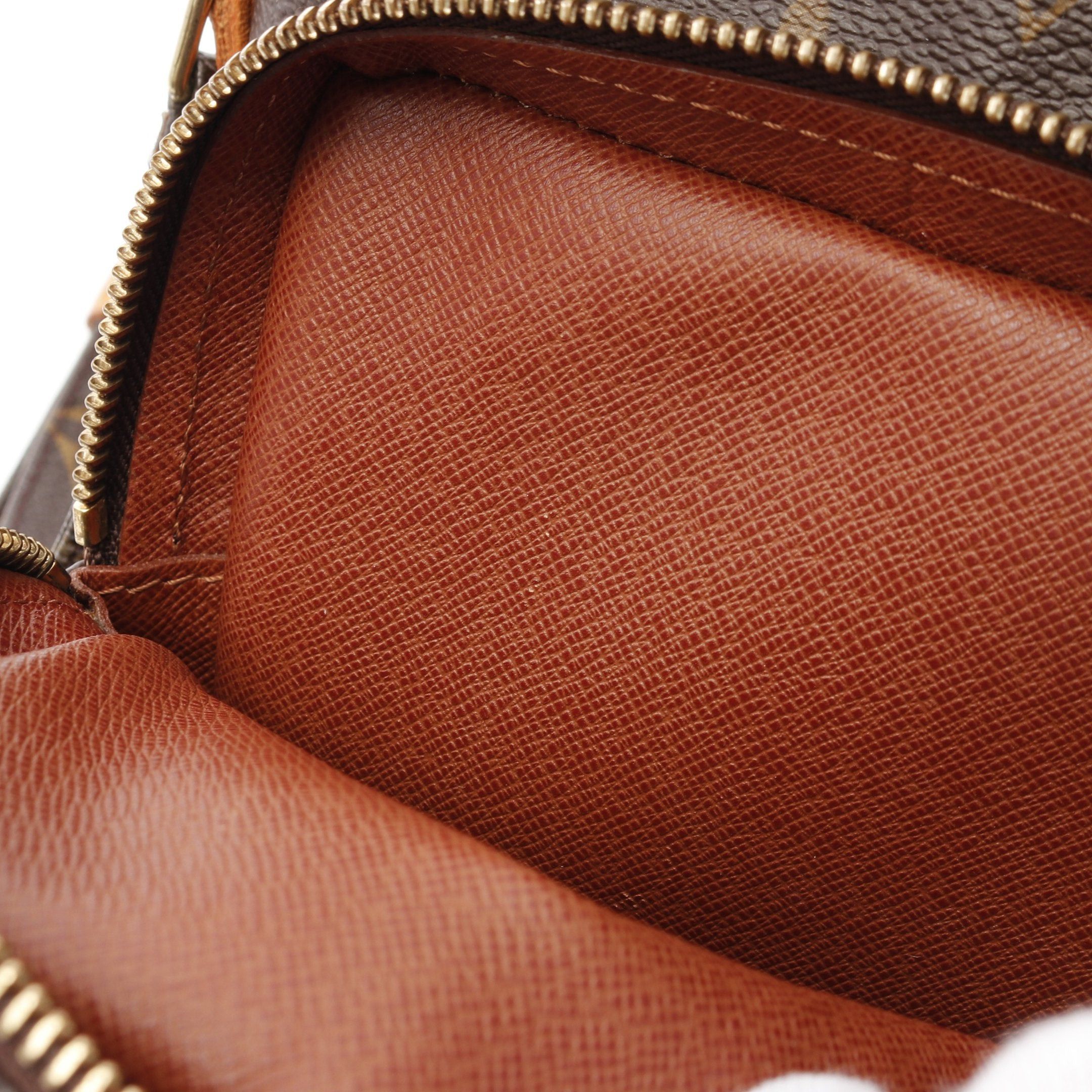 Louis Vuitton Louis Vuitton Amazon Monogram Shoulder Bag Leather Brown Size ONE SIZE - 10 Thumbnail