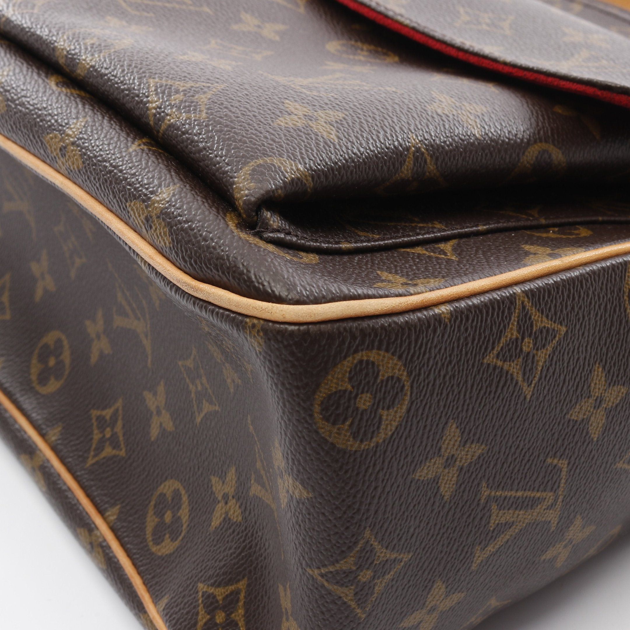 Louis Vuitton Louis Vuitton Multi-Priest Monogram Handbag Leather Brown Size ONE SIZE - 7 Thumbnail