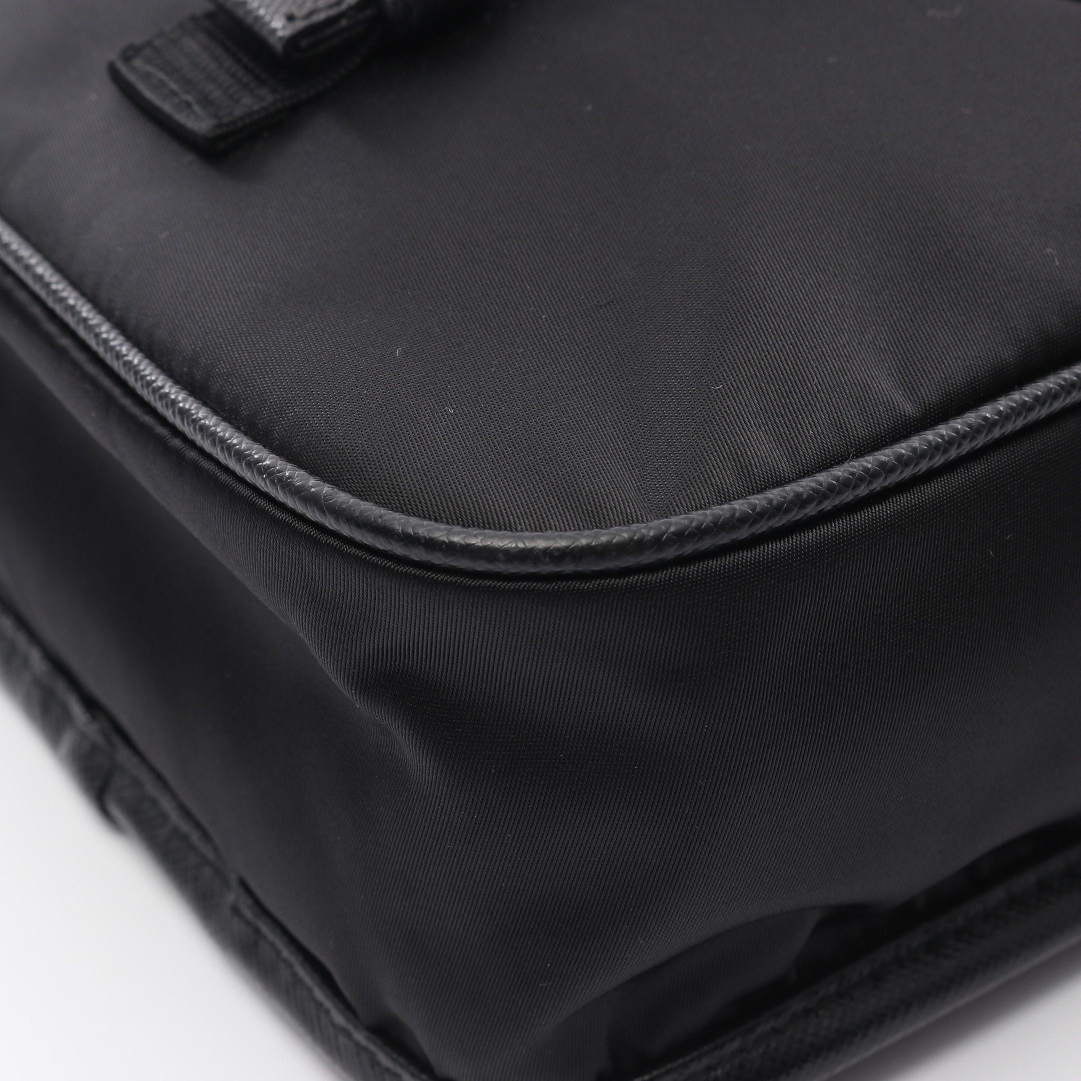 Prada Prada Re-Nylon Shoulder Bag Nylon Saffiano Leather Black Size ONE SIZE - 6 Thumbnail
