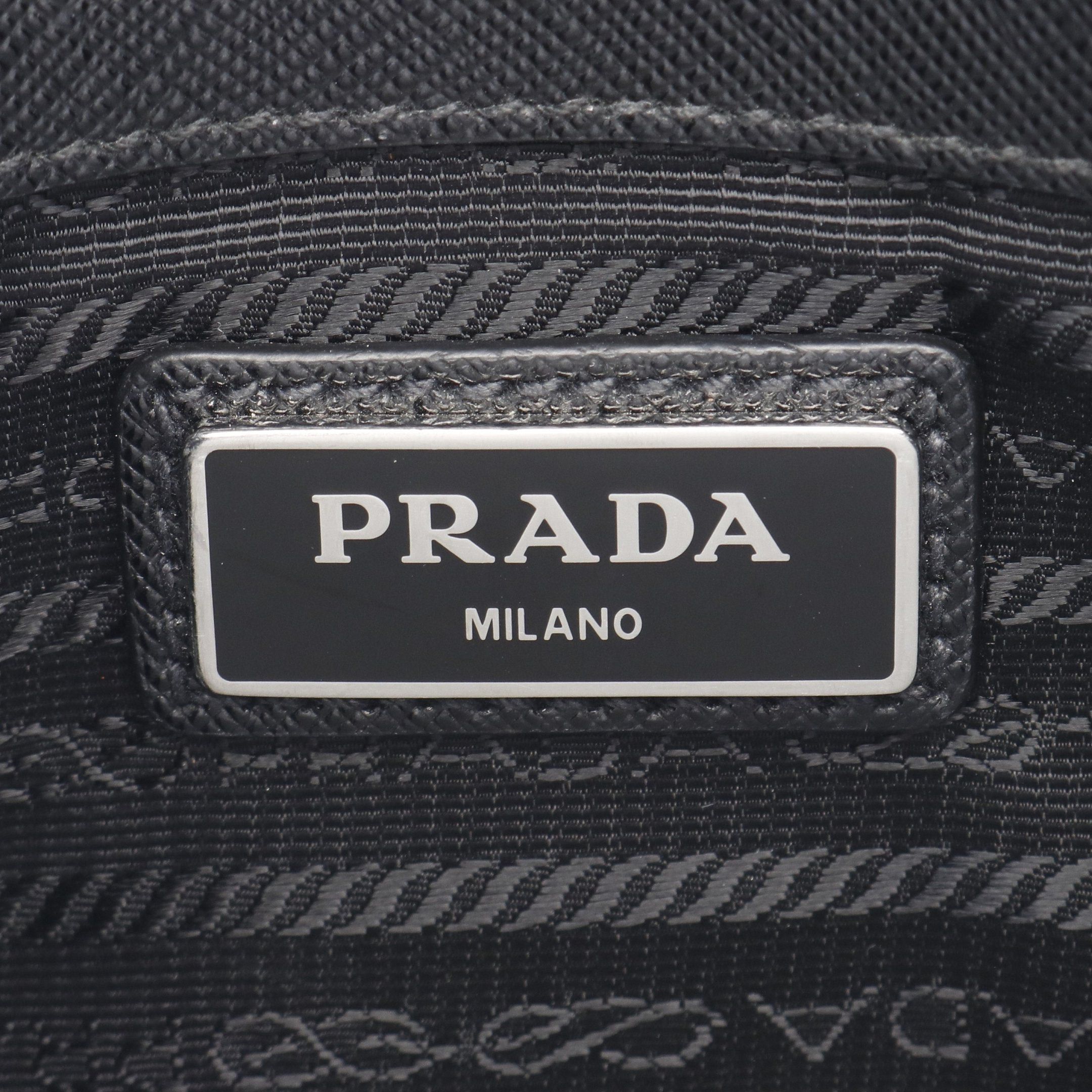 Prada Prada Re-Nylon Shoulder Bag Nylon Saffiano Leather Black Size ONE SIZE - 4 Thumbnail