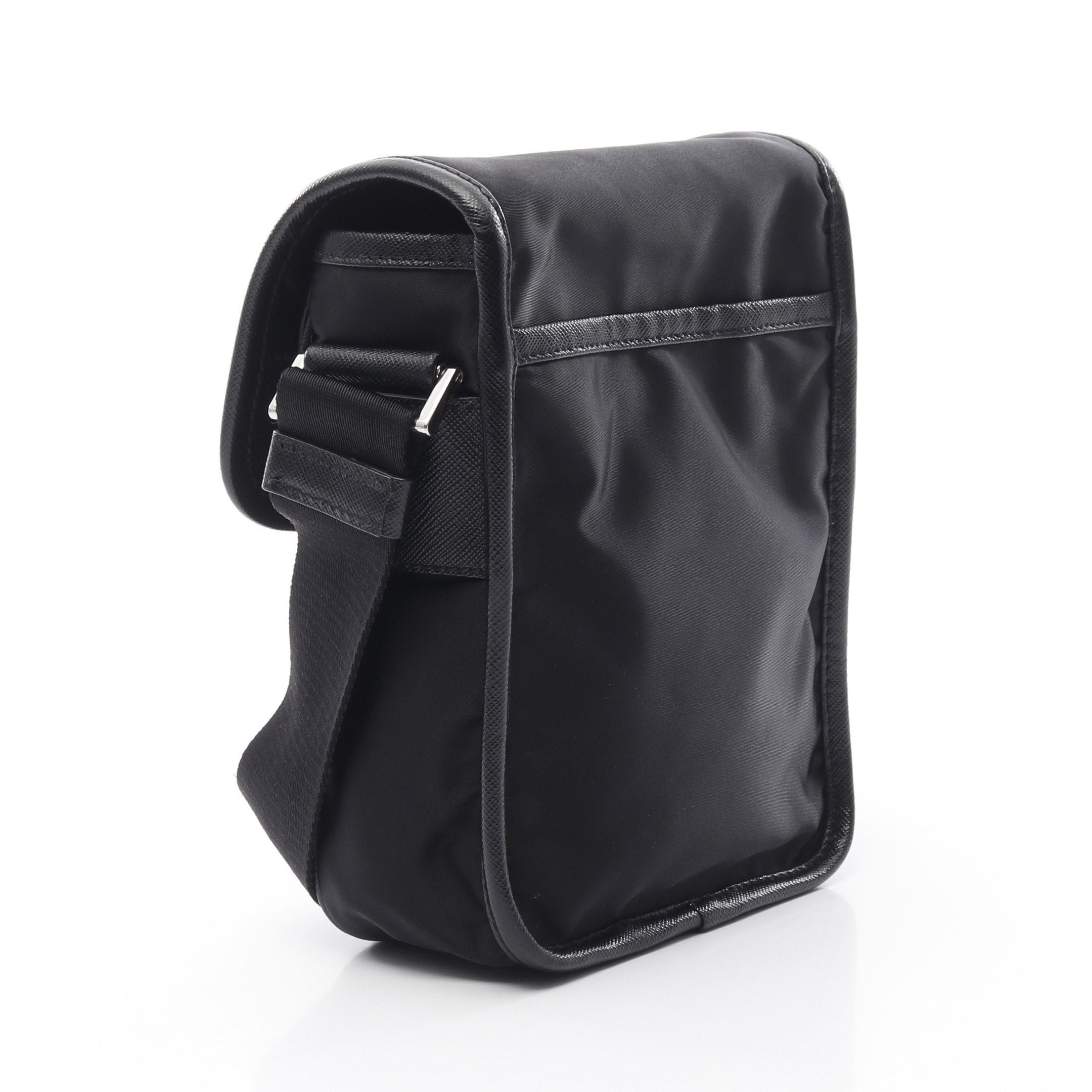 Prada Prada Re-Nylon Shoulder Bag Nylon Saffiano Leather Black Size ONE SIZE - 2 Thumbnail