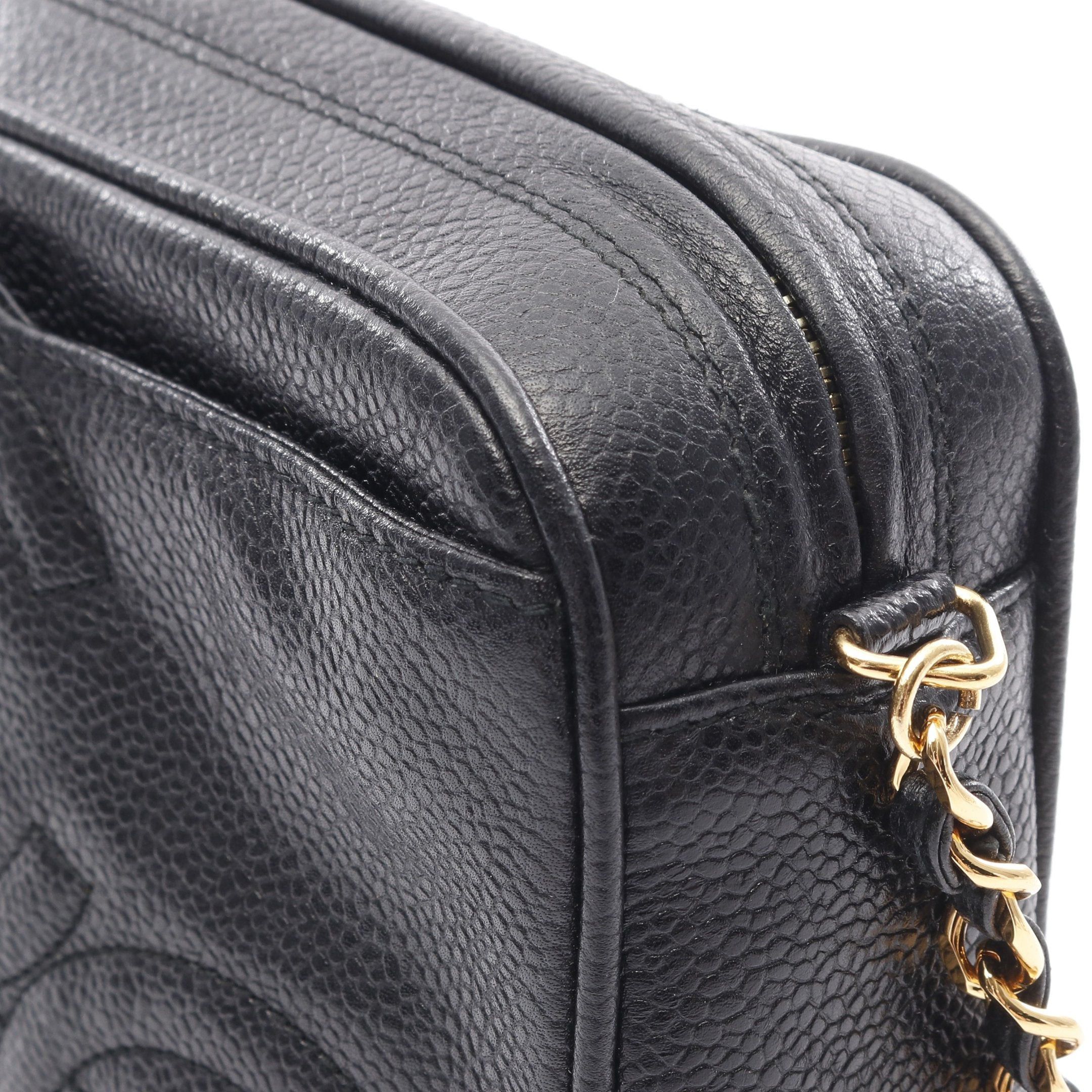 Chanel Chanel Triple Coco Mark Chain Shoulder Bag Caviar Skin Black Gold Hardware Size ONE SIZE - 7 Thumbnail