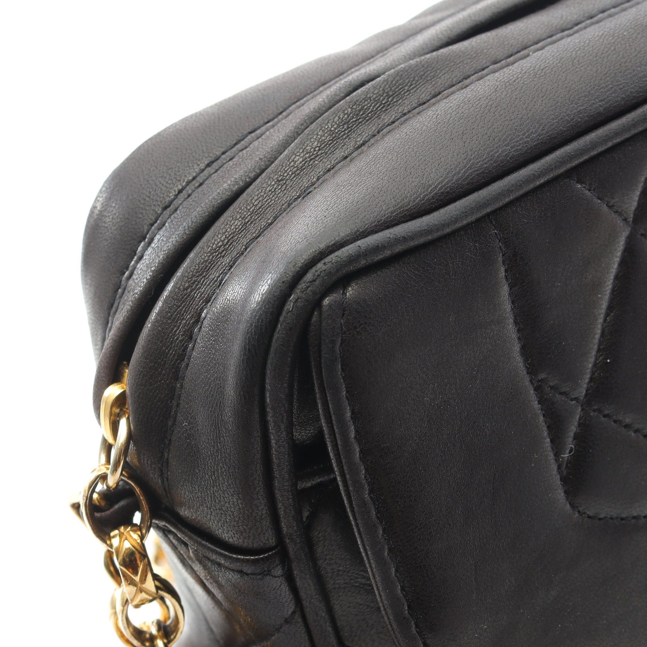 Chanel Chanel Matelasse Chain Shoulder Bag Tassel Lambskin Black Gold Hardware Size ONE SIZE - 9 Thumbnail