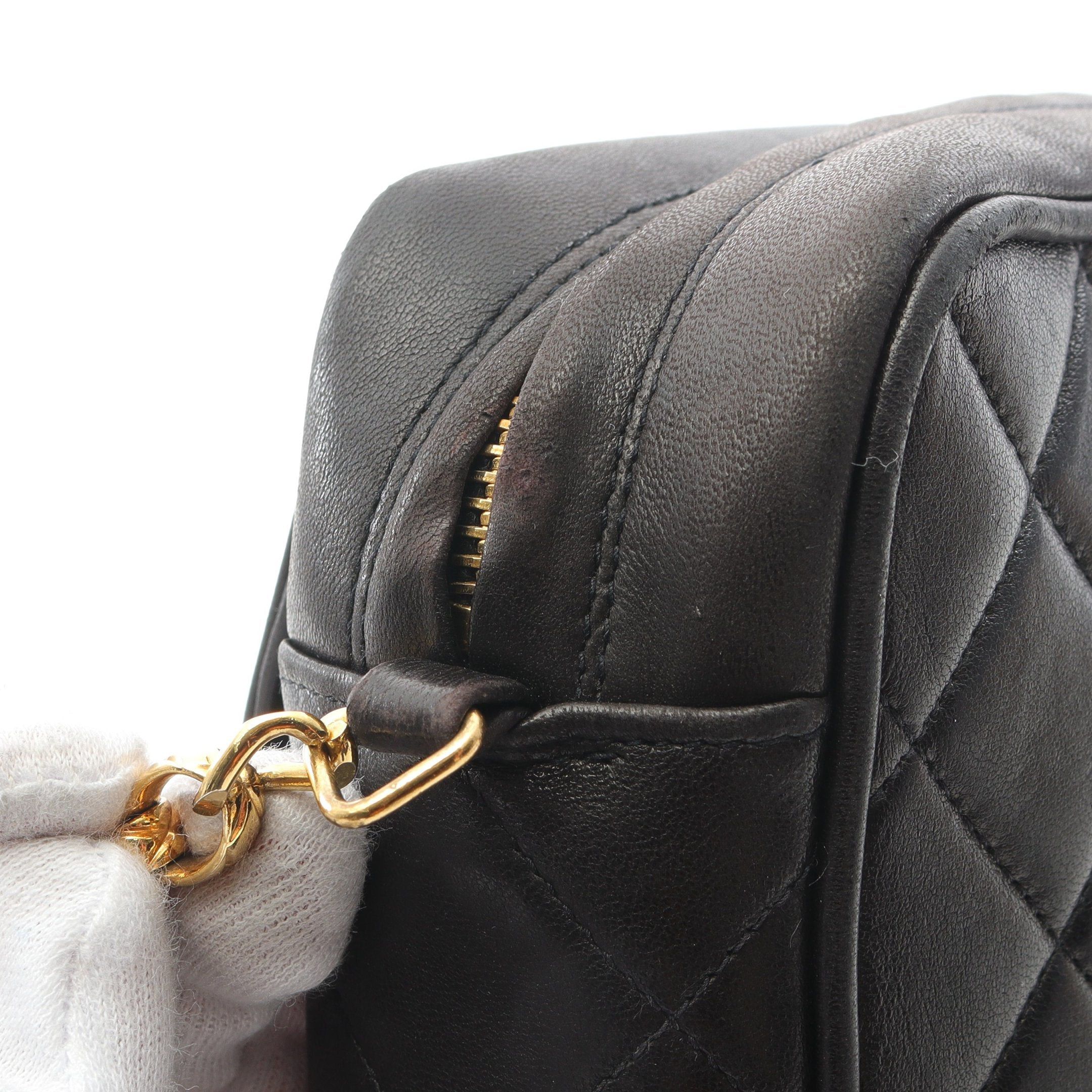 Chanel Chanel Matelasse Chain Shoulder Bag Tassel Lambskin Black Gold Hardware Size ONE SIZE - 6 Thumbnail