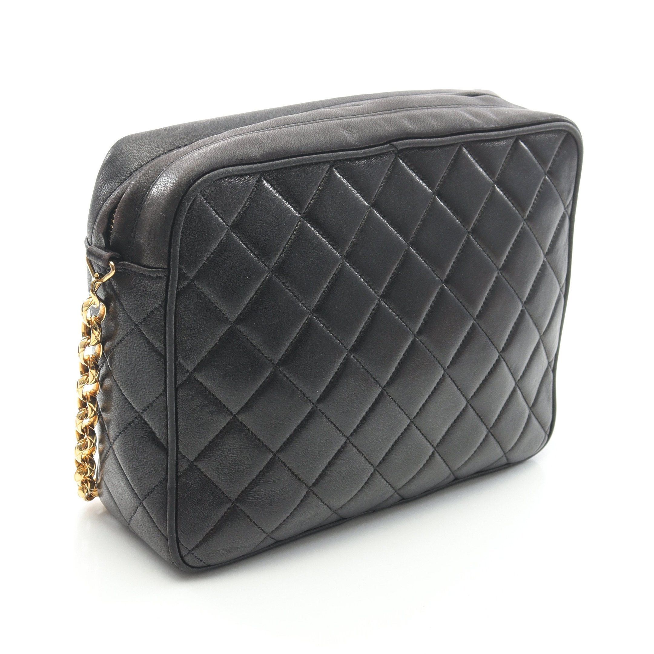 Chanel Chanel Matelasse Chain Shoulder Bag Tassel Lambskin Black Gold Hardware Size ONE SIZE - 2 Thumbnail