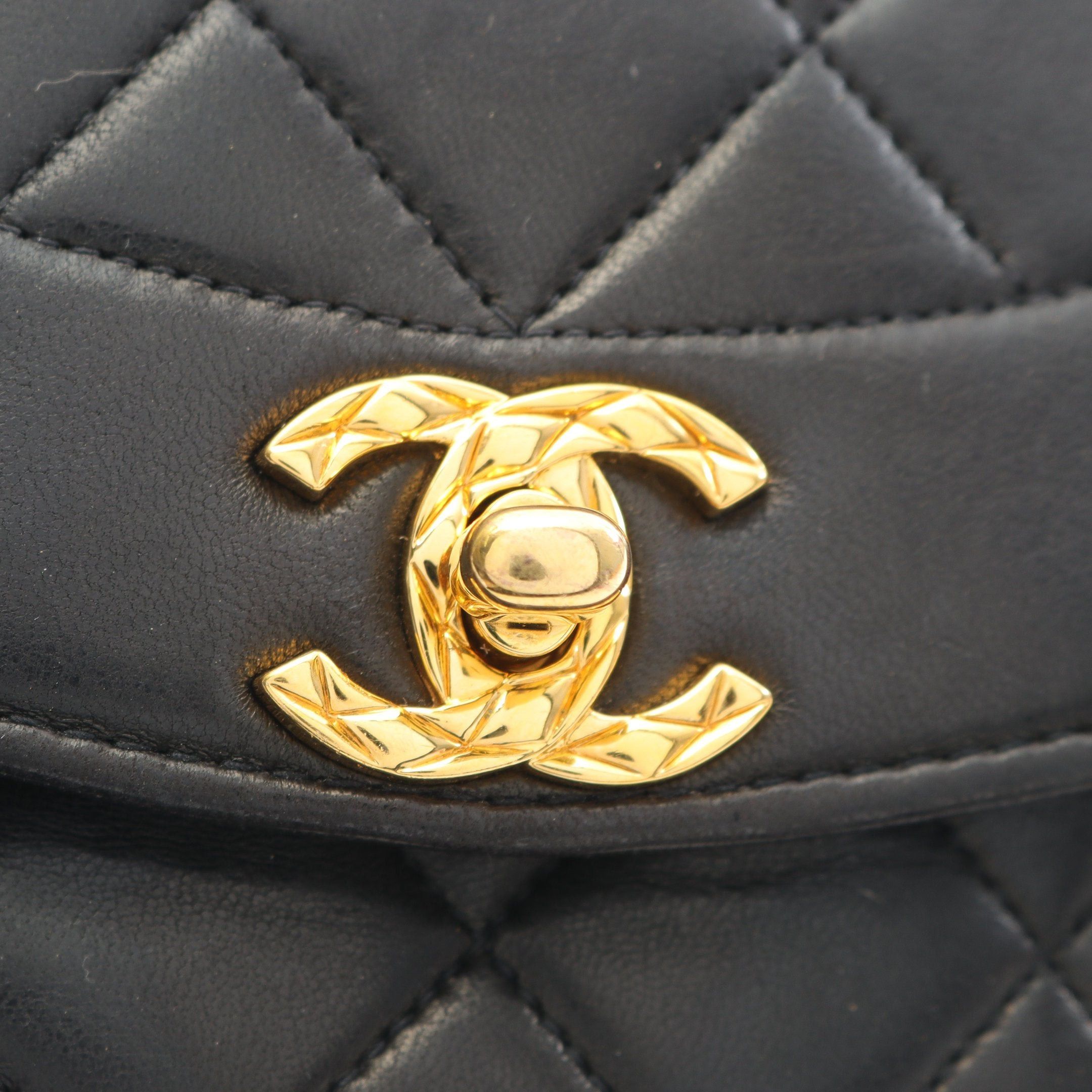 Chanel Chanel Matelasse Chain Shoulder Bag Tassel Lambskin Black Gold Hardware Size ONE SIZE - 13 Thumbnail
