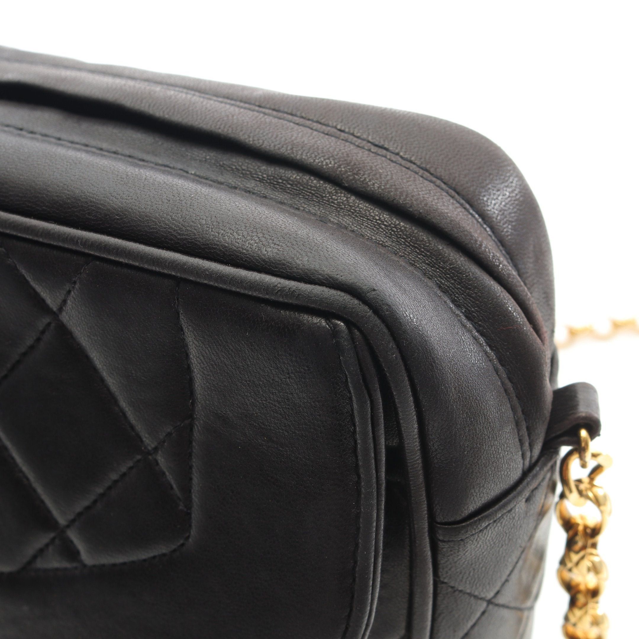 Chanel Chanel Matelasse Chain Shoulder Bag Tassel Lambskin Black Gold Hardware Size ONE SIZE - 10 Thumbnail