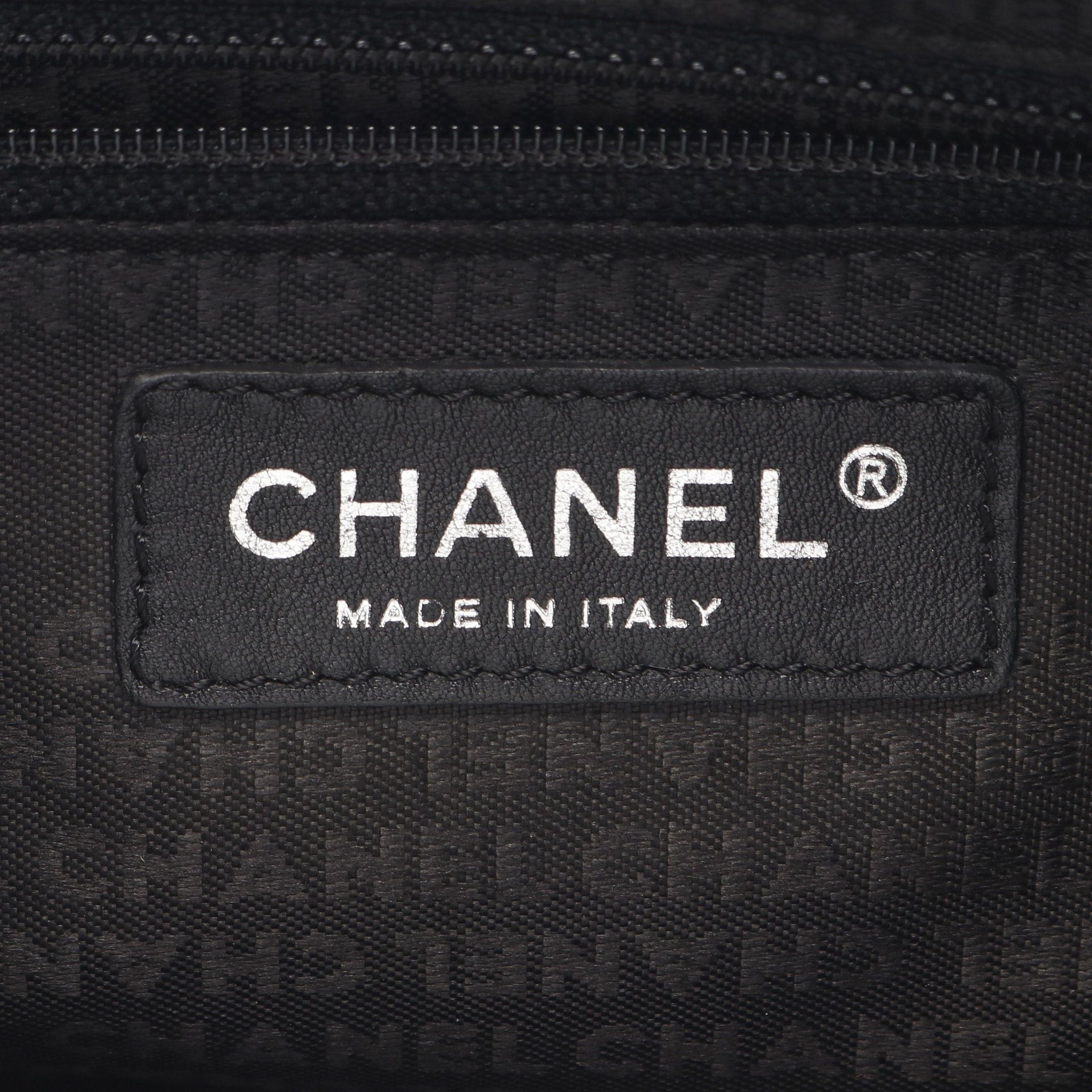 Chanel Chanel Chocolate Bar Handbag Mini Boston Bag Caviar Skin Black Silver Hardware Size ONE SIZE - 4 Thumbnail