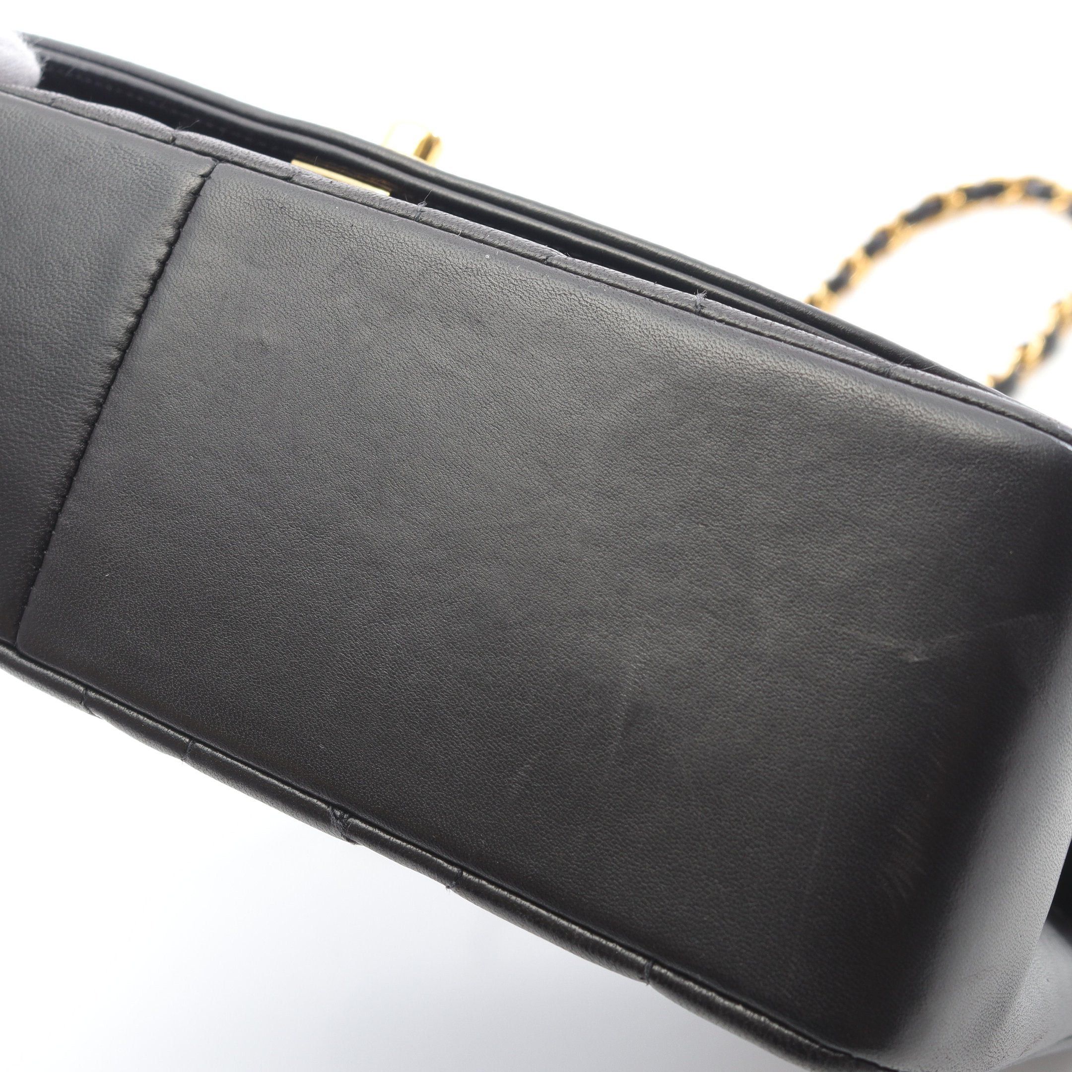 Chanel Chanel Matelasse Diana Flap Chain Shoulder Bag Lambskin Black Gold Hardware Size ONE SIZE - 9 Thumbnail