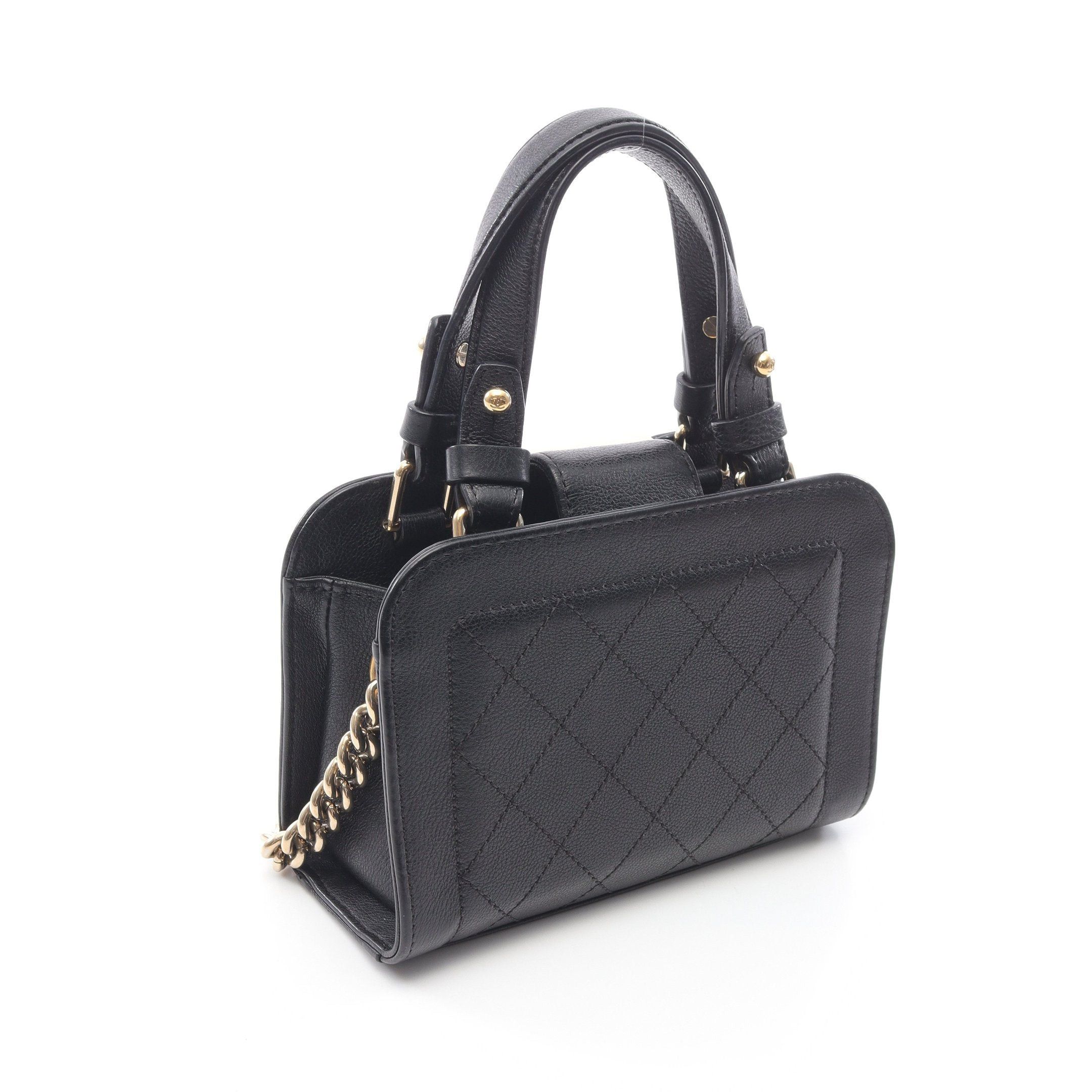 Chanel Chanel Matelasse Chain Shoulder Bag Leather Black Gold Hardware Size ONE SIZE - 2 Thumbnail