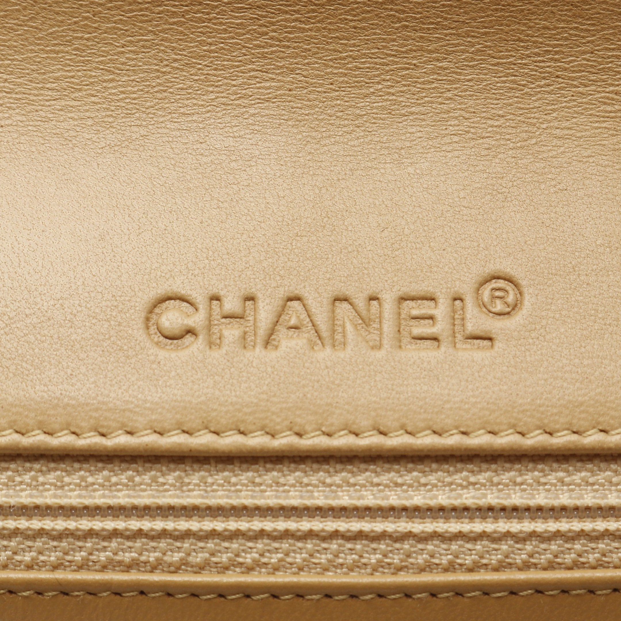 Chanel Chanel Chocolate Bar Wild Stitch Chain Shoulder Bag Lambskin Beige Gold Hardware Size ONE SIZE - 4 Thumbnail