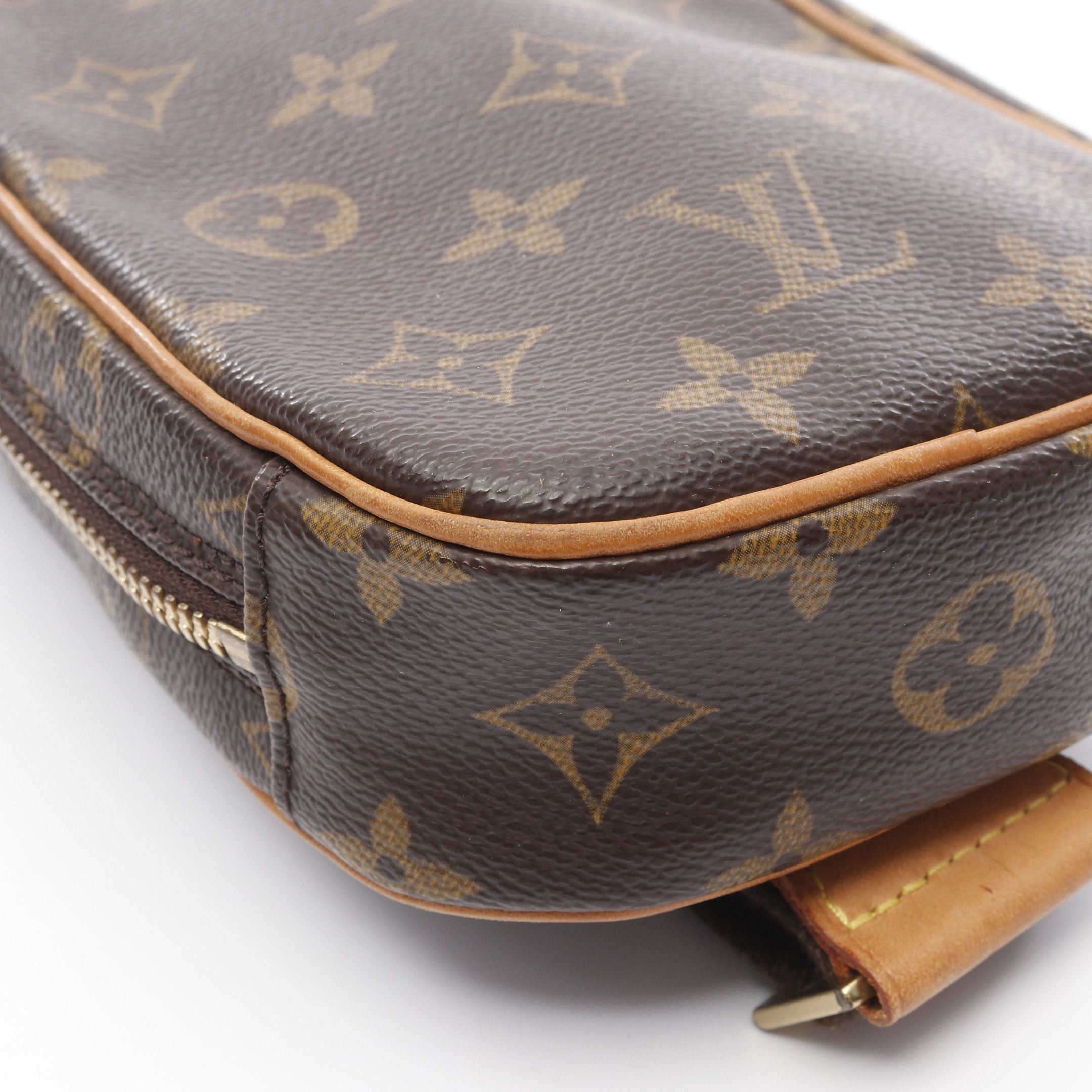 Louis Vuitton Louis Vuitton Pochette Ganju Monogram Body Bag Leather Brown Size ONE SIZE - 6 Thumbnail