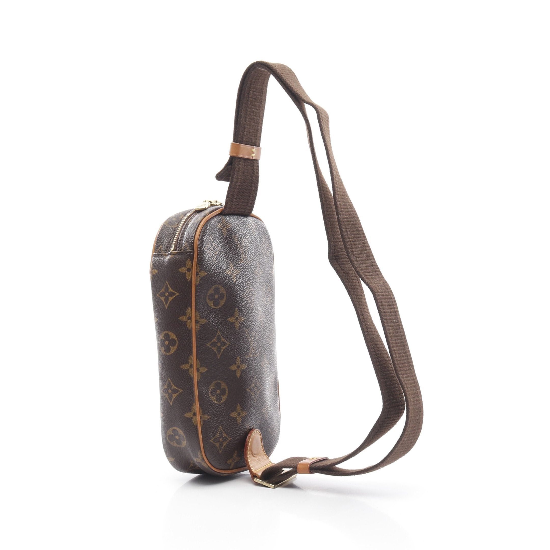 Louis Vuitton Louis Vuitton Pochette Ganju Monogram Body Bag Leather Brown Size ONE SIZE - 2 Thumbnail