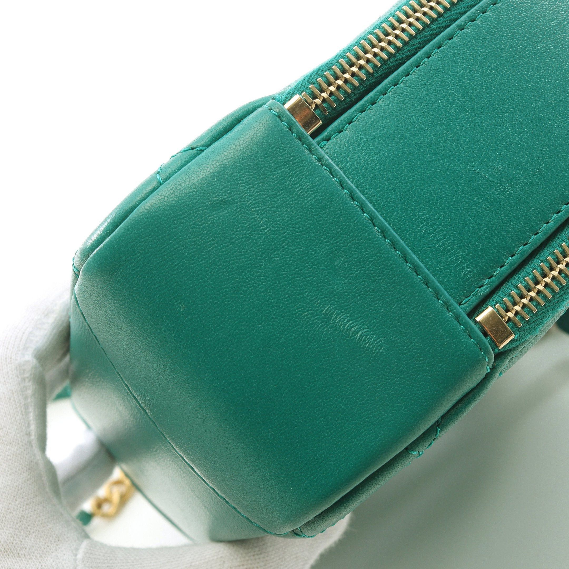 Chanel Chanel Matelasse Chain Shoulder Bag Logo Metal Fittings Lambskin Green Gold Hardware Size ONE SIZE - 10 Thumbnail