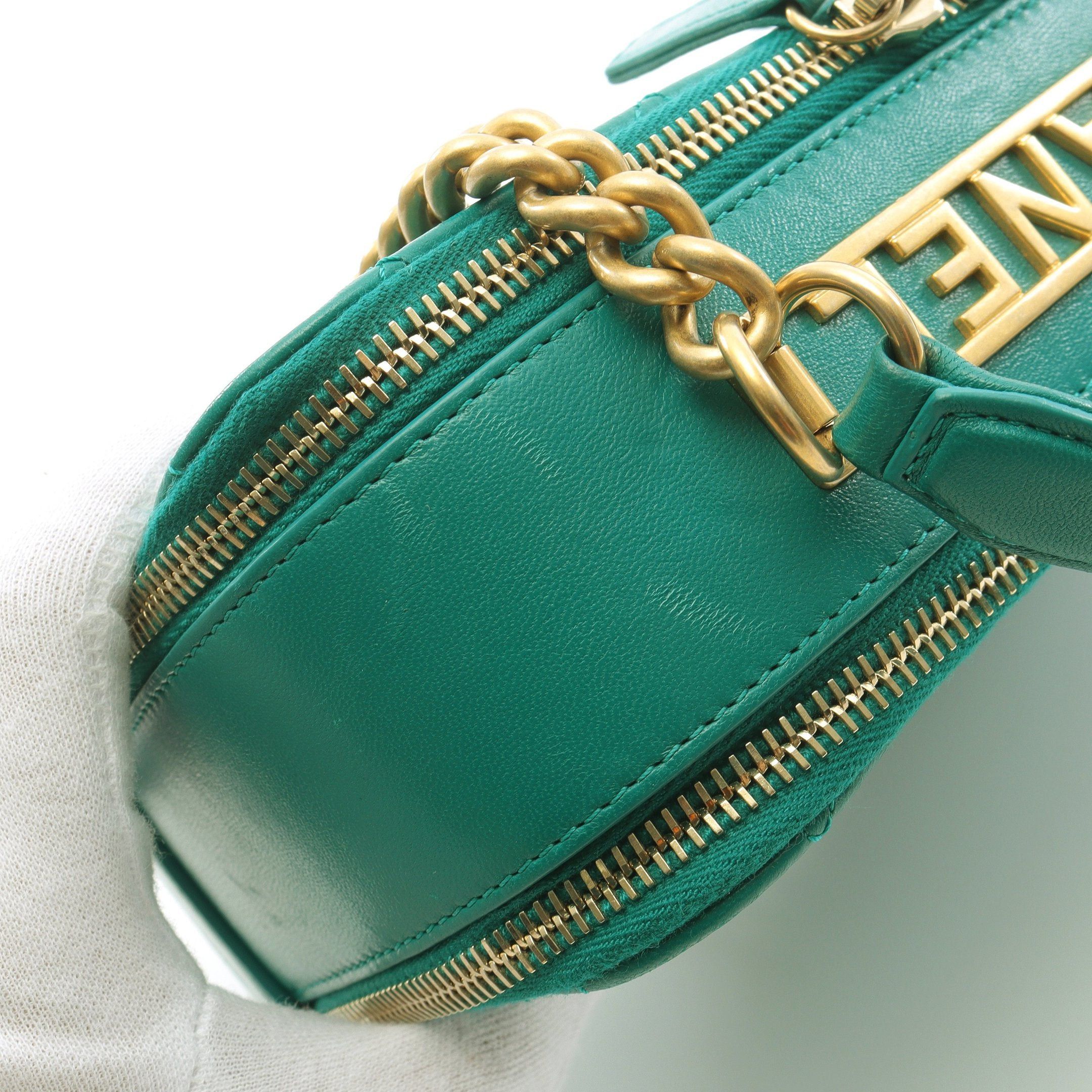 Chanel Chanel Matelasse Chain Shoulder Bag Logo Metal Fittings Lambskin Green Gold Hardware Size ONE SIZE - 8 Thumbnail