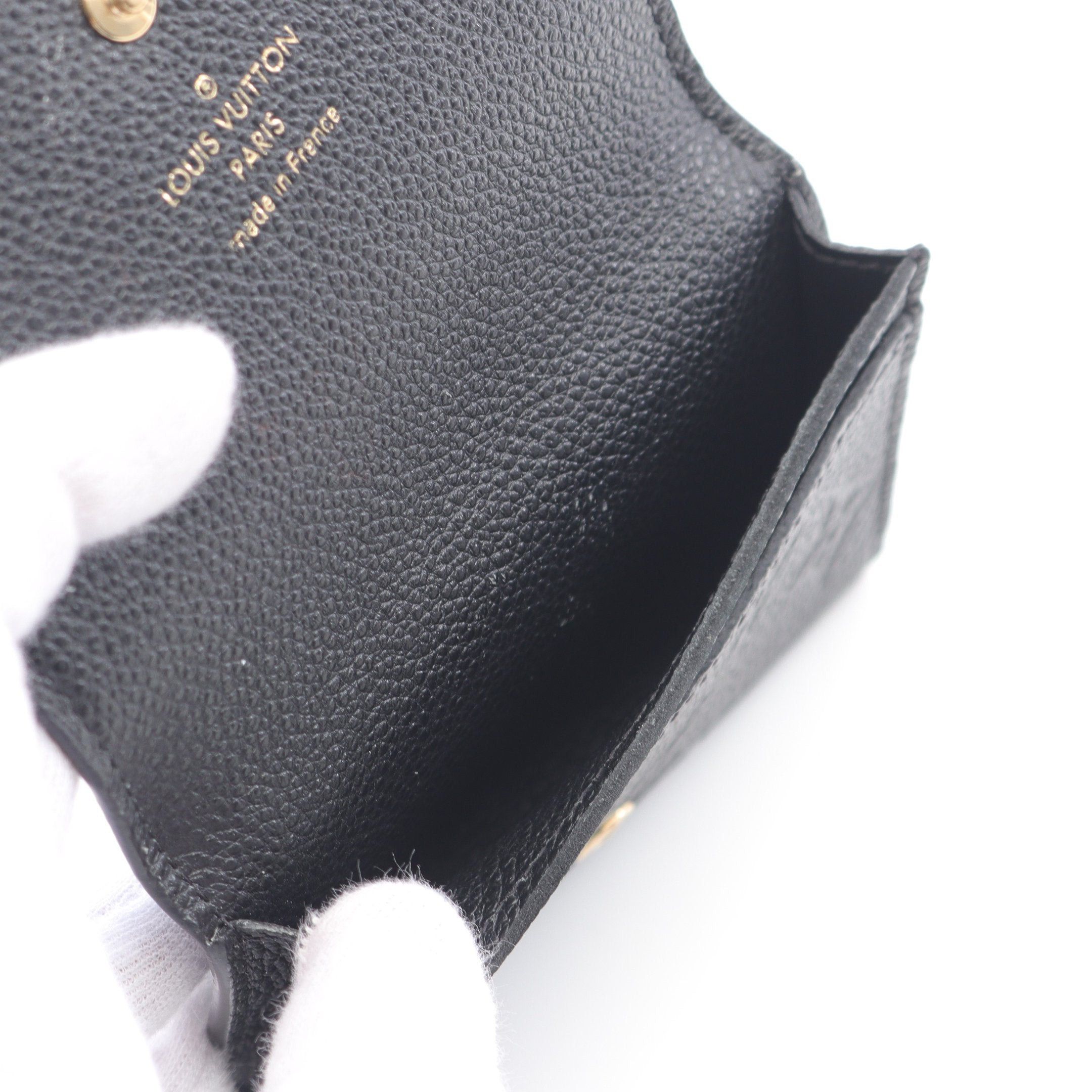 Louis Vuitton Louis Vuitton Amberop Cult De Visit Monogram Empreinte Noir Card Case Name Holder Leather Black Size ONE SIZE - 3 Thumbnail