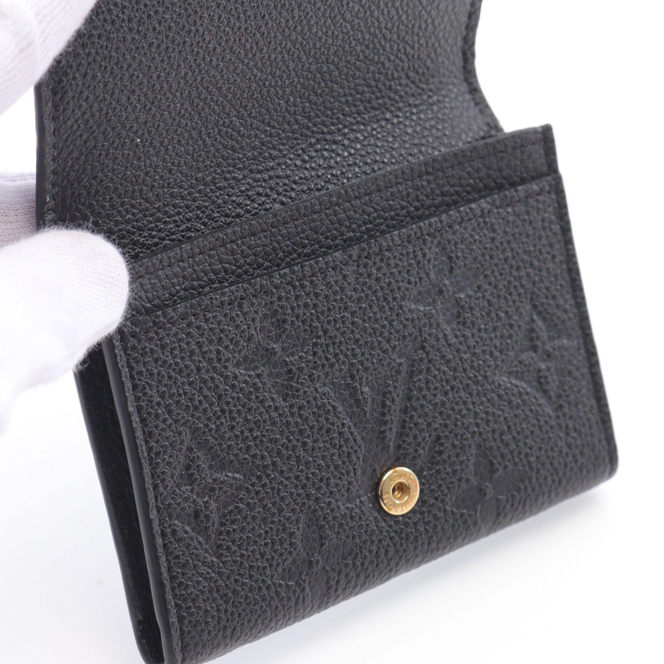 Louis Vuitton Louis Vuitton Amberop Cult De Visit Monogram Empreinte Noir Card Case Name Holder Leather Black Size ONE SIZE - 5 Thumbnail