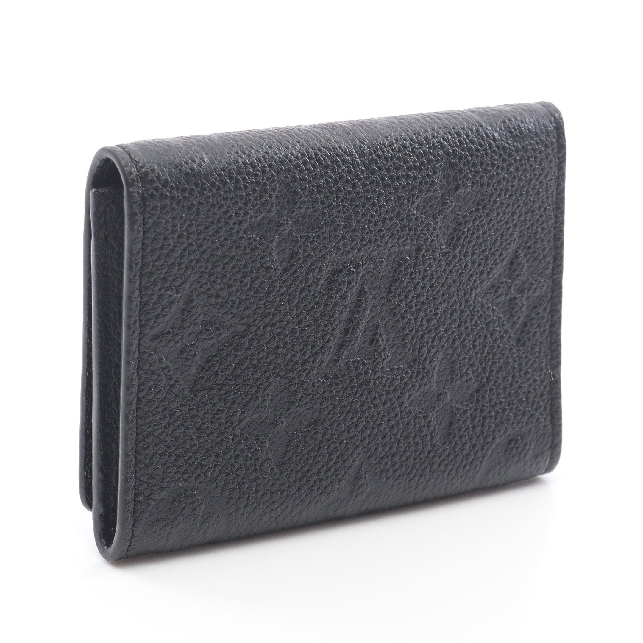 Louis Vuitton Louis Vuitton Amberop Cult De Visit Monogram Empreinte Noir Card Case Name Holder Leather Black Size ONE SIZE - 2 Thumbnail