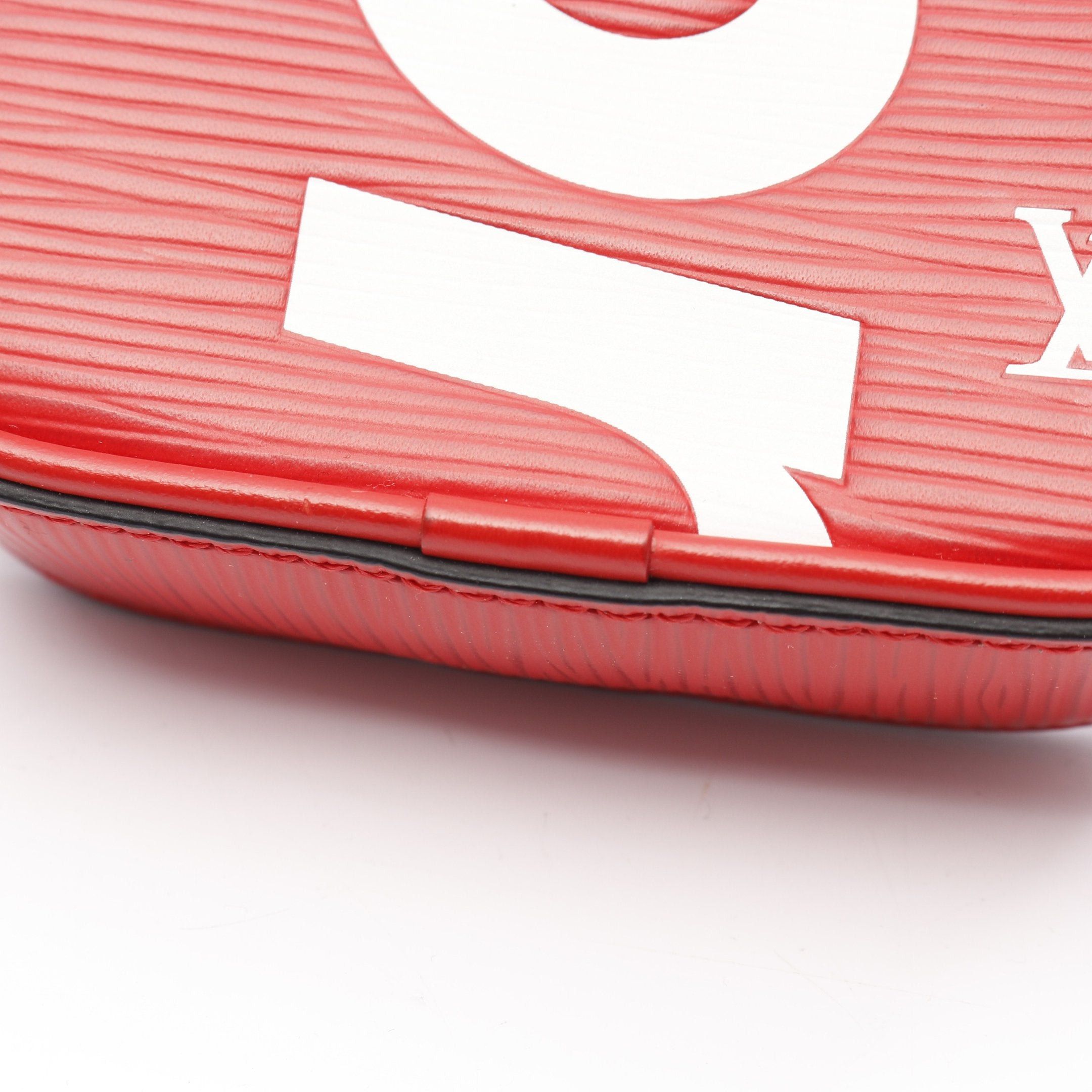 Louis Vuitton Louis Vuitton Louis Vuitton * Supreme Danube Ppm Epi Shoulder Bag Leather Red White Size ONE SIZE - 8 Thumbnail