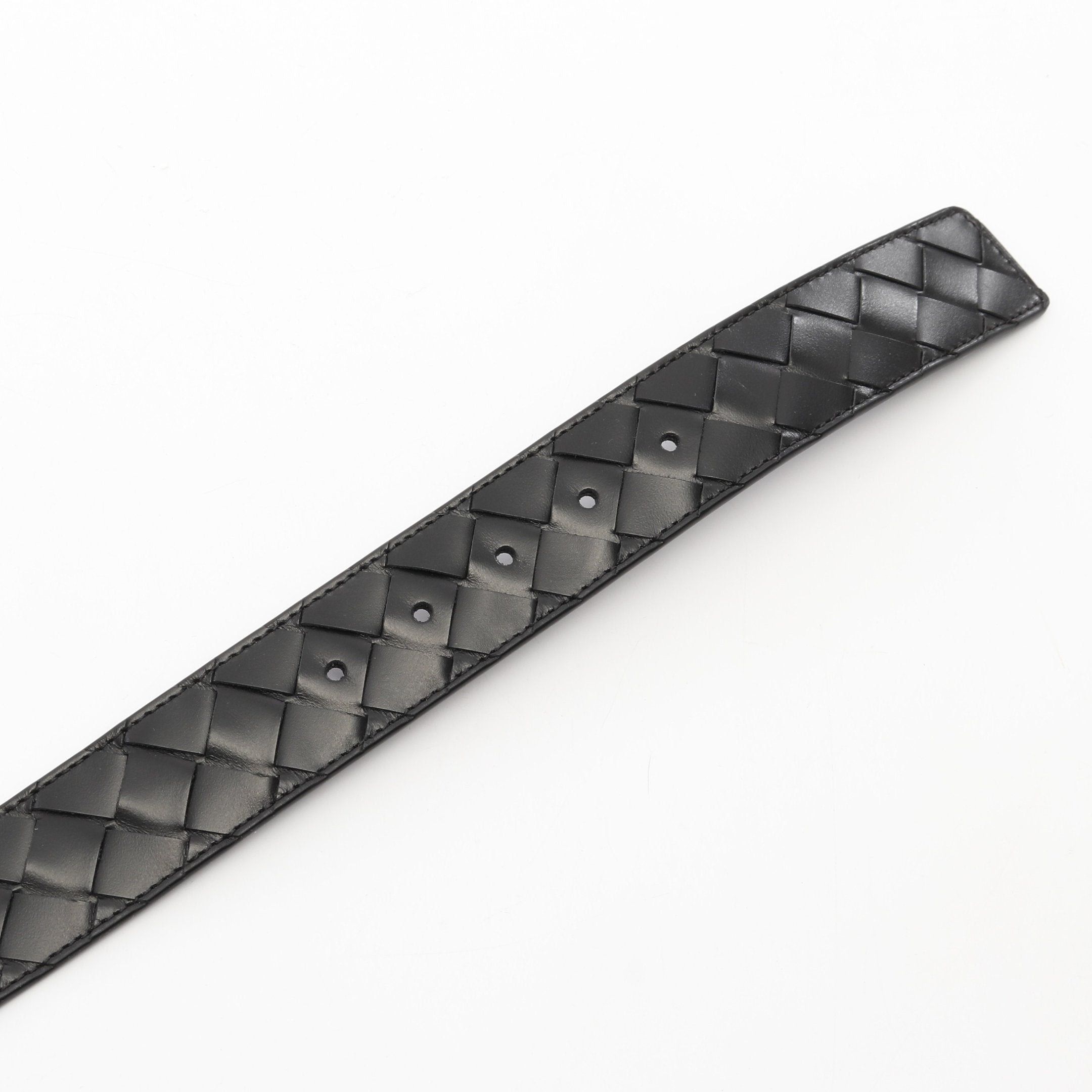 Bottega Veneta Bottega Veneta Intrecciato Belt Leather Black Size ONE SIZE - 4 Thumbnail