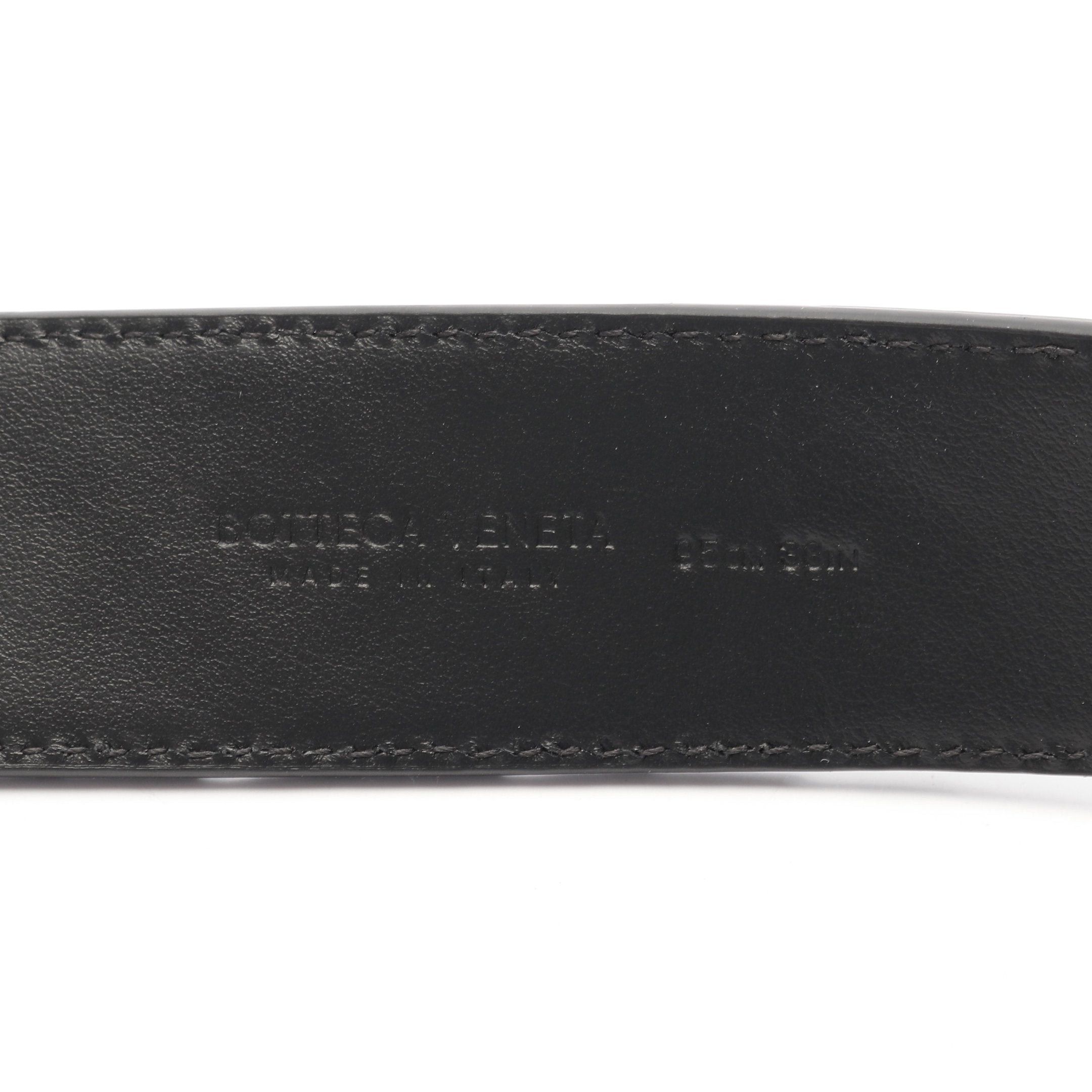 Bottega Veneta Bottega Veneta Intrecciato Belt Leather Black Size ONE SIZE - 4 Thumbnail