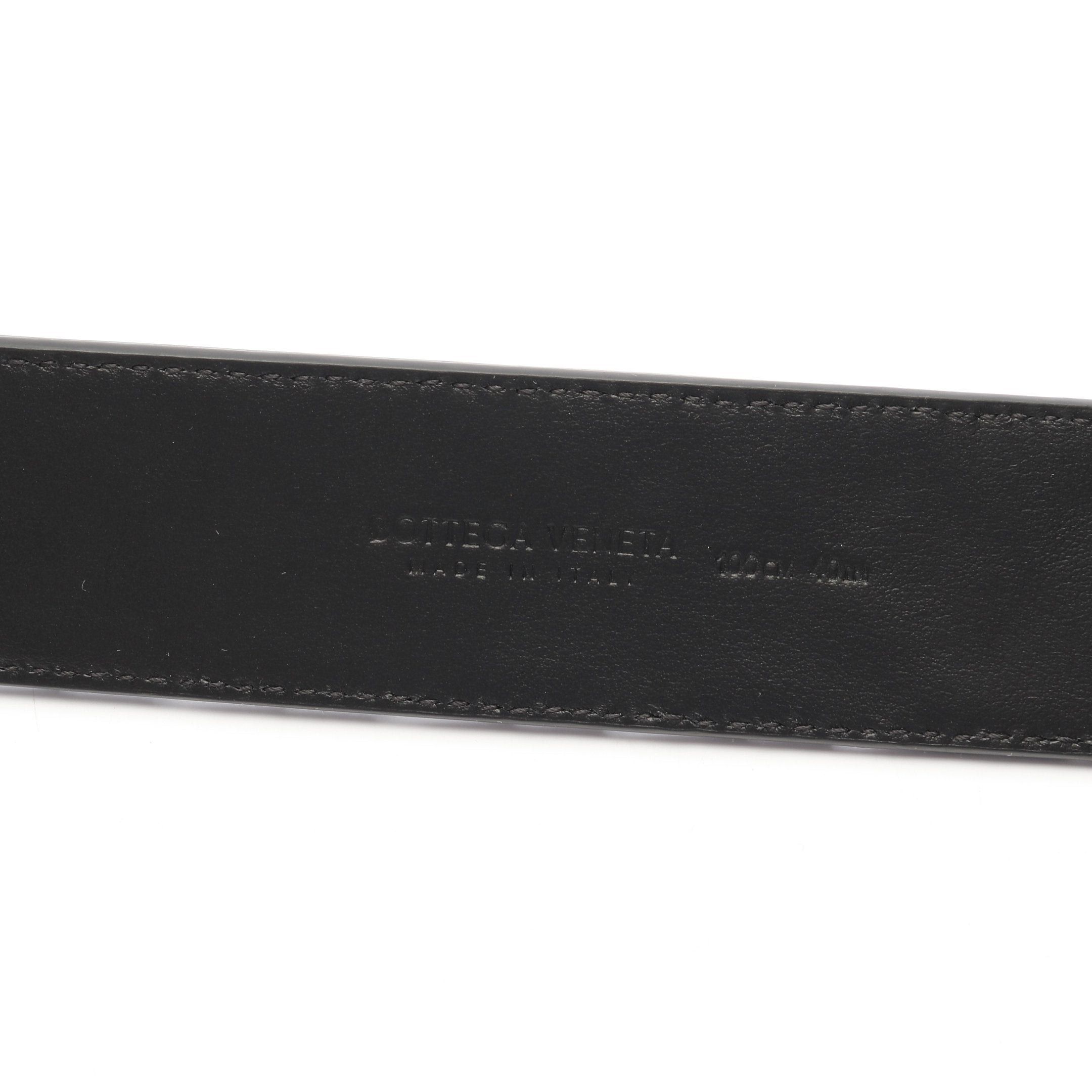 Bottega Veneta Bottega Veneta Intrecciato Belt Leather Black Size ONE SIZE - 4 Thumbnail