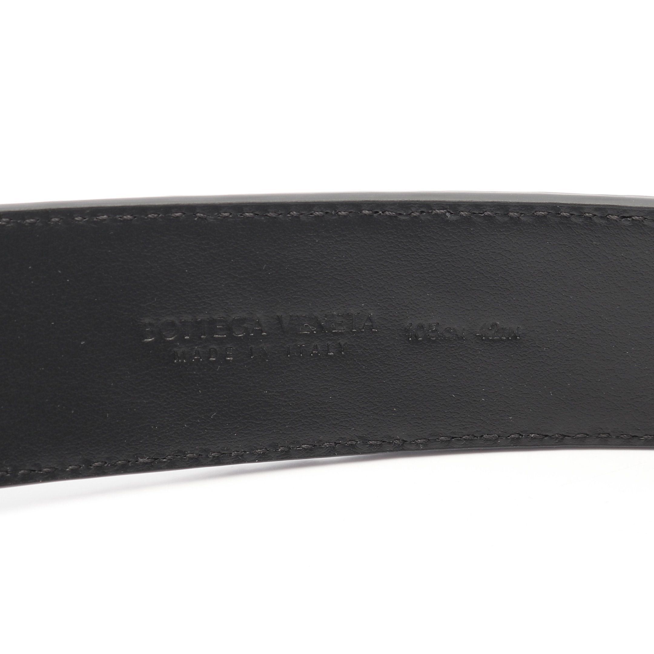 Bottega Veneta Bottega Veneta Intrecciato Belt Leather Black Size ONE SIZE - 4 Thumbnail