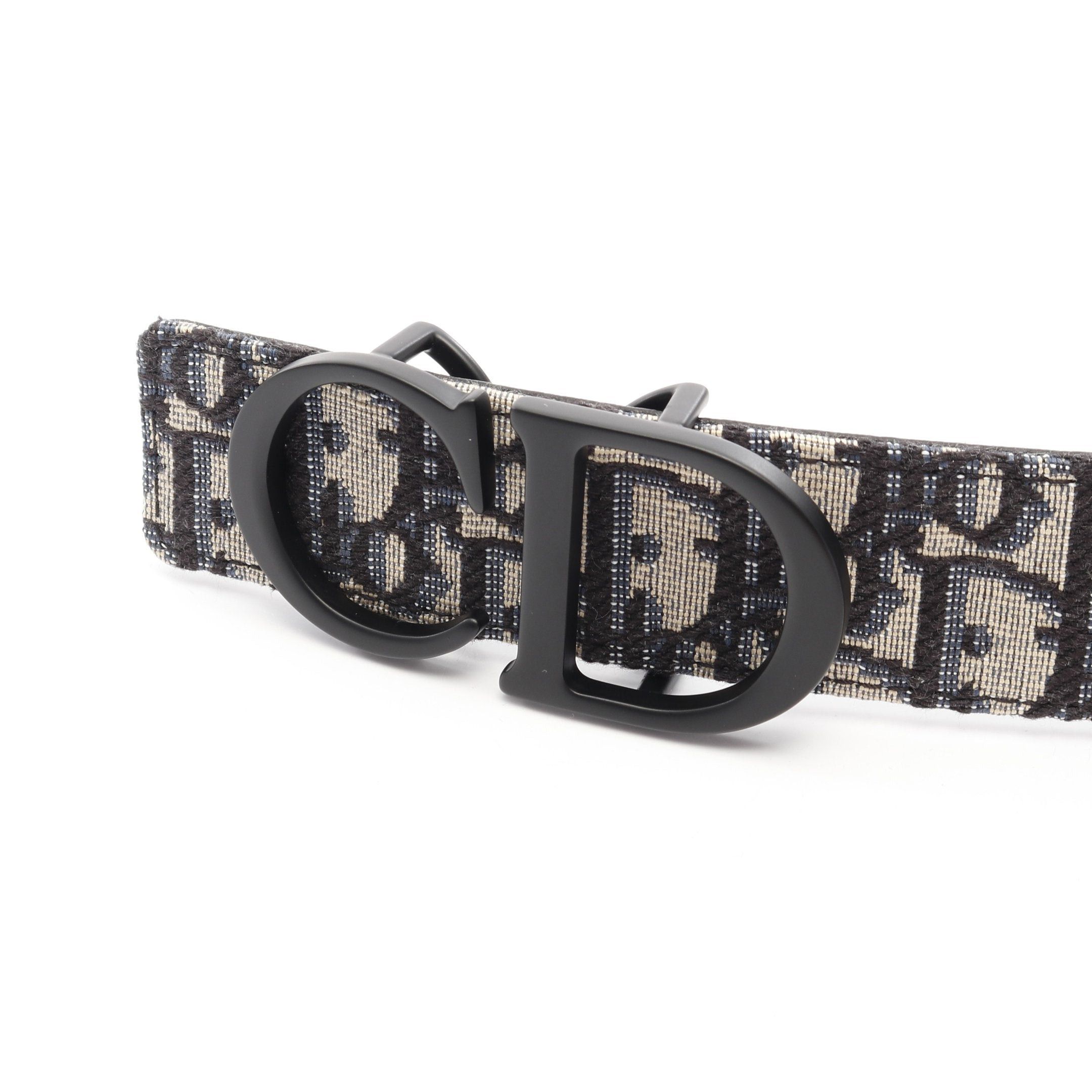 Dior Dior Cd 35Mm Oblique Belt Canvas Beige Black Blue Size ONE SIZE - 2 Thumbnail