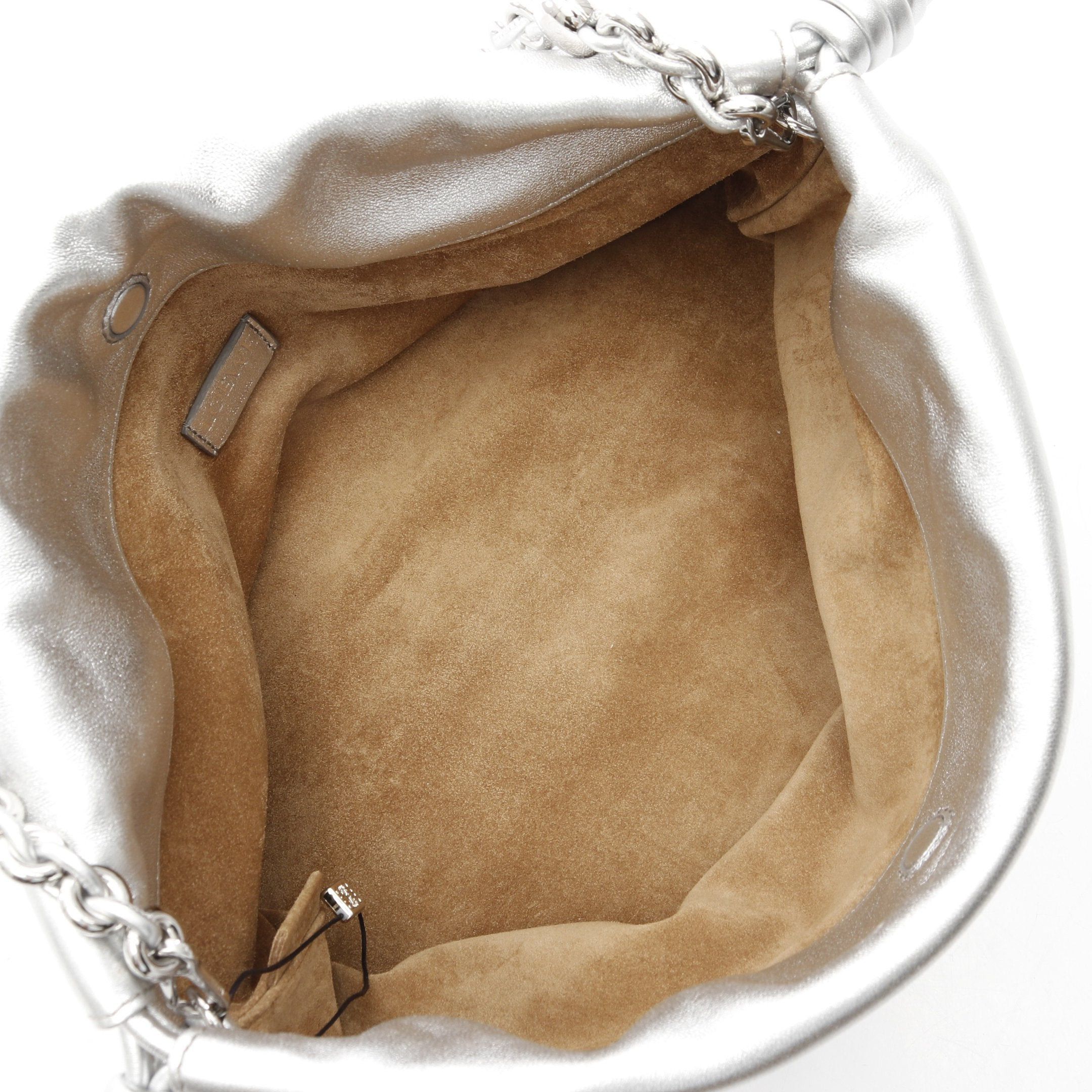 Loewe Loewe Flamenco Perth Medium Chain Shoulder Bag Leather Silver Size ONE SIZE - 3 Thumbnail