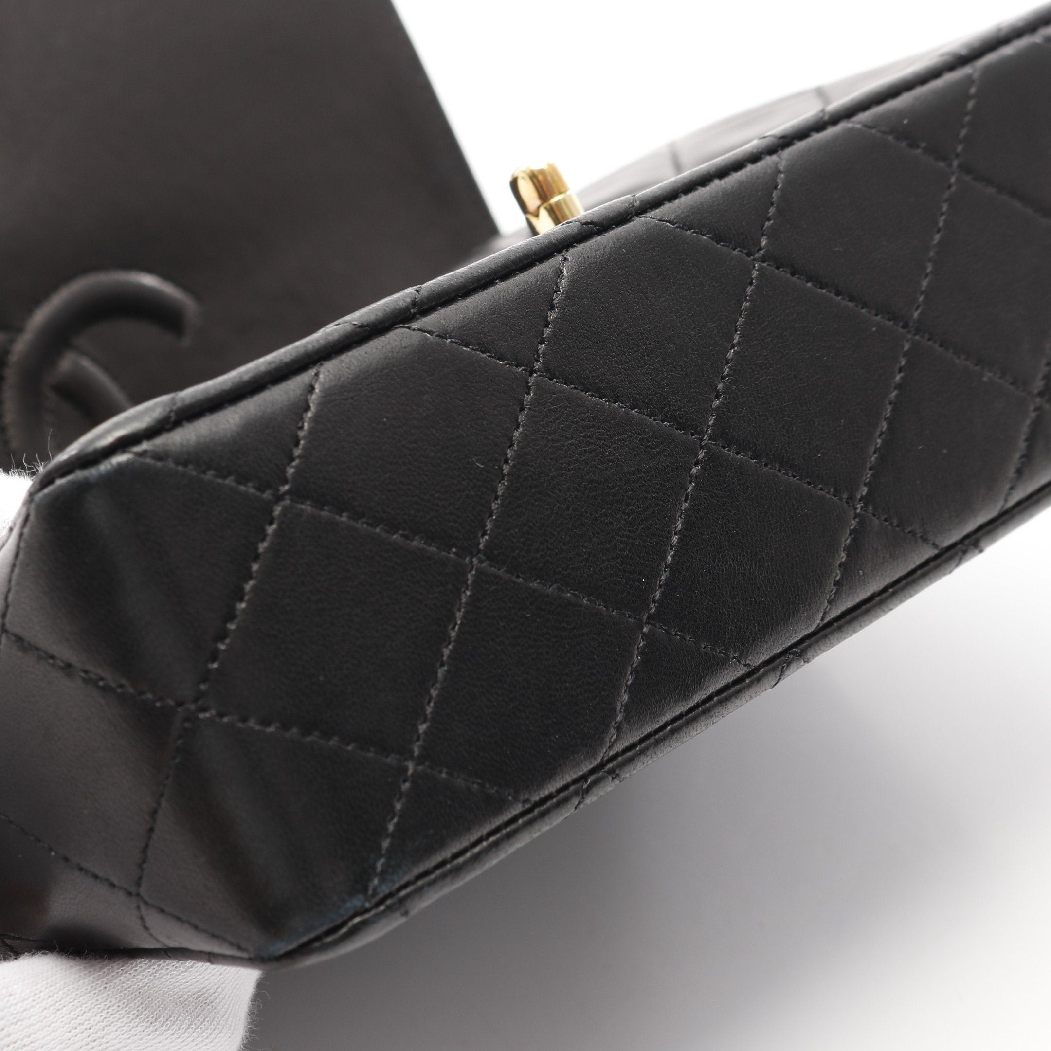 Chanel Chanel Matelasse Chain Shoulder Bag Lambskin Black Gold Hardware Size ONE SIZE - 11 Thumbnail