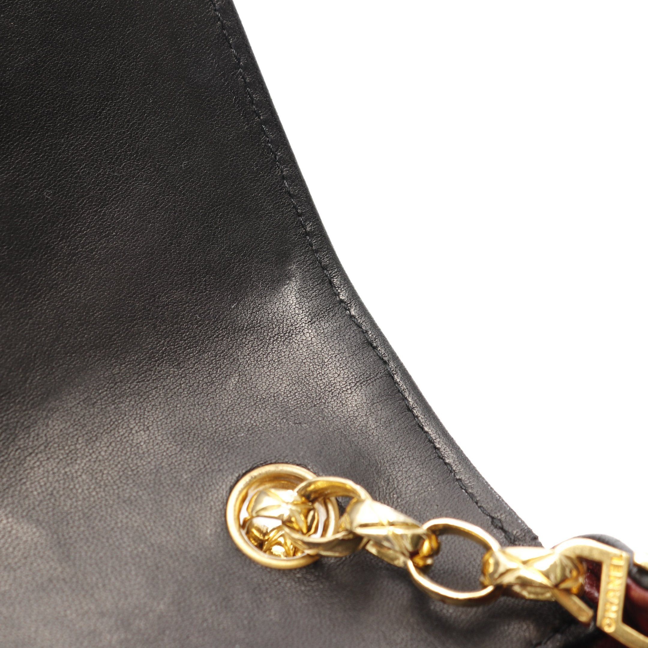 Chanel Chanel Matelasse Chain Shoulder Bag Lambskin Black Gold Hardware Size ONE SIZE - 10 Thumbnail