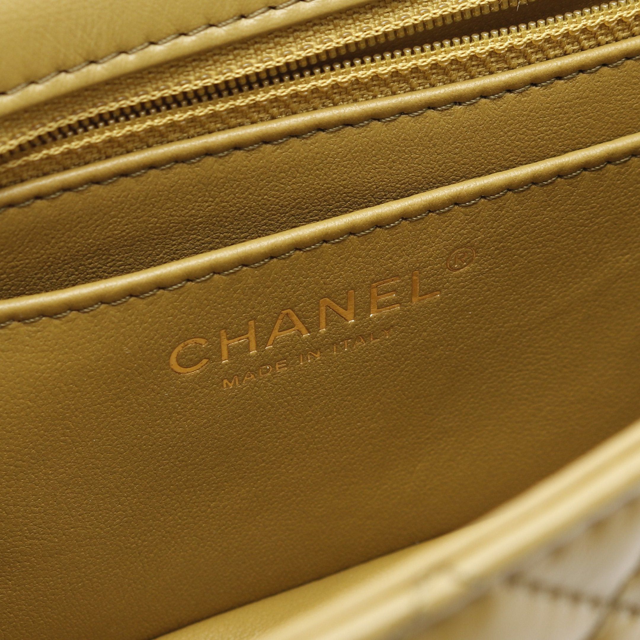 Chanel Chanel 2.55 Matelasse Mademoiselle Chain Double Shoulder Bag Aged Calfskin Khaki Brown Gold Hardware Size ONE SIZE - 4 Thumbnail