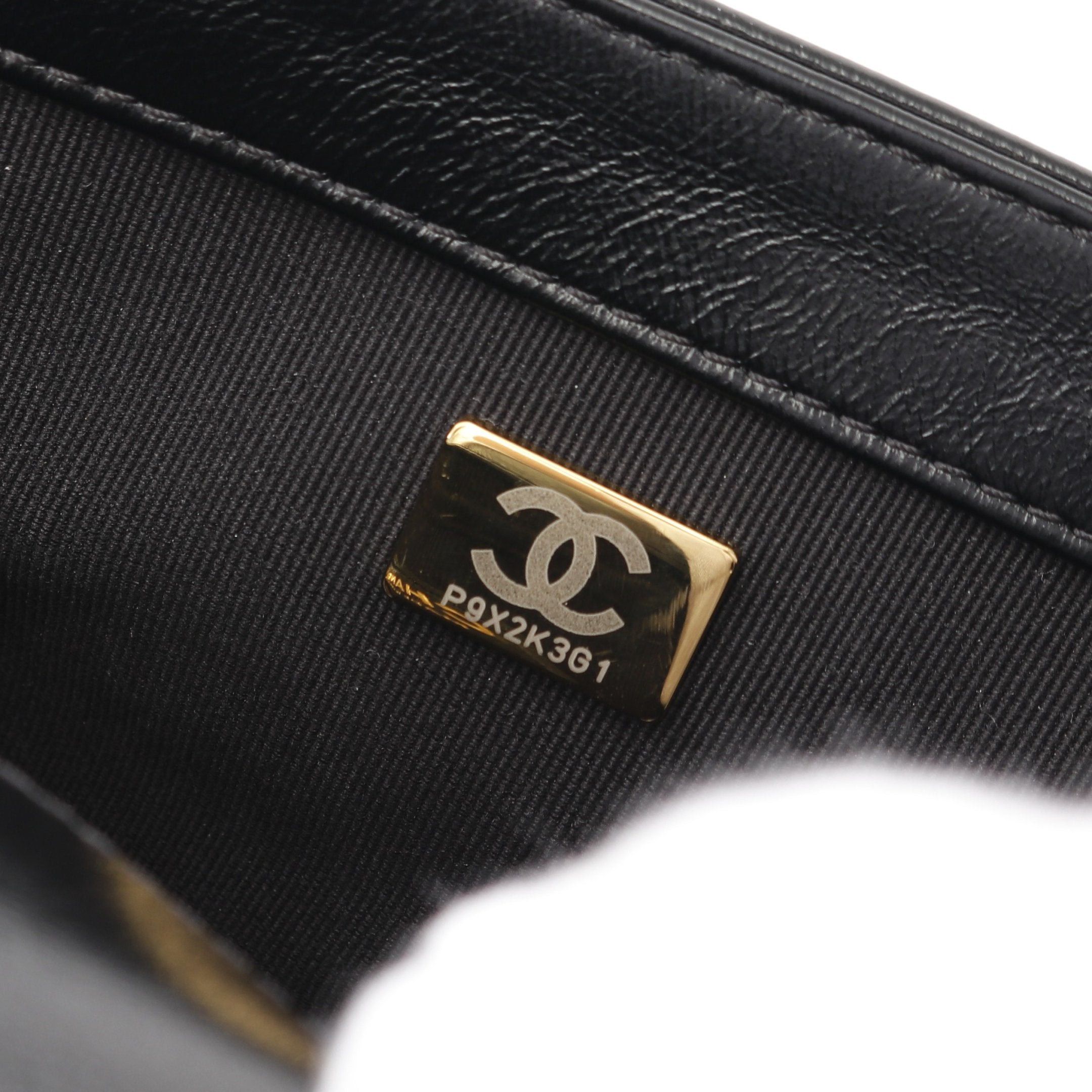 Chanel Chanel Boy Chanel Small Chain Shoulder Bag Leather Black Gold Hardware Size ONE SIZE - 5 Thumbnail