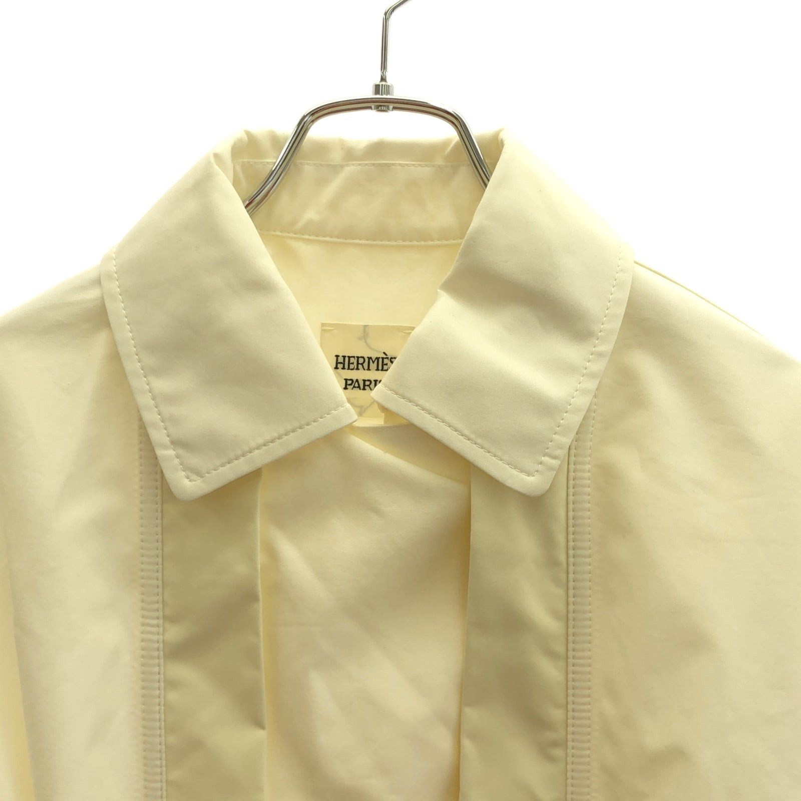 Hermes Hermes Coat Cotton White Size ONE SIZE - 3 Thumbnail