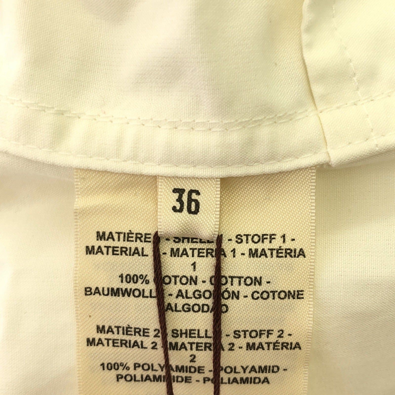 Hermes Hermes Coat Cotton White Size ONE SIZE - 6 Thumbnail
