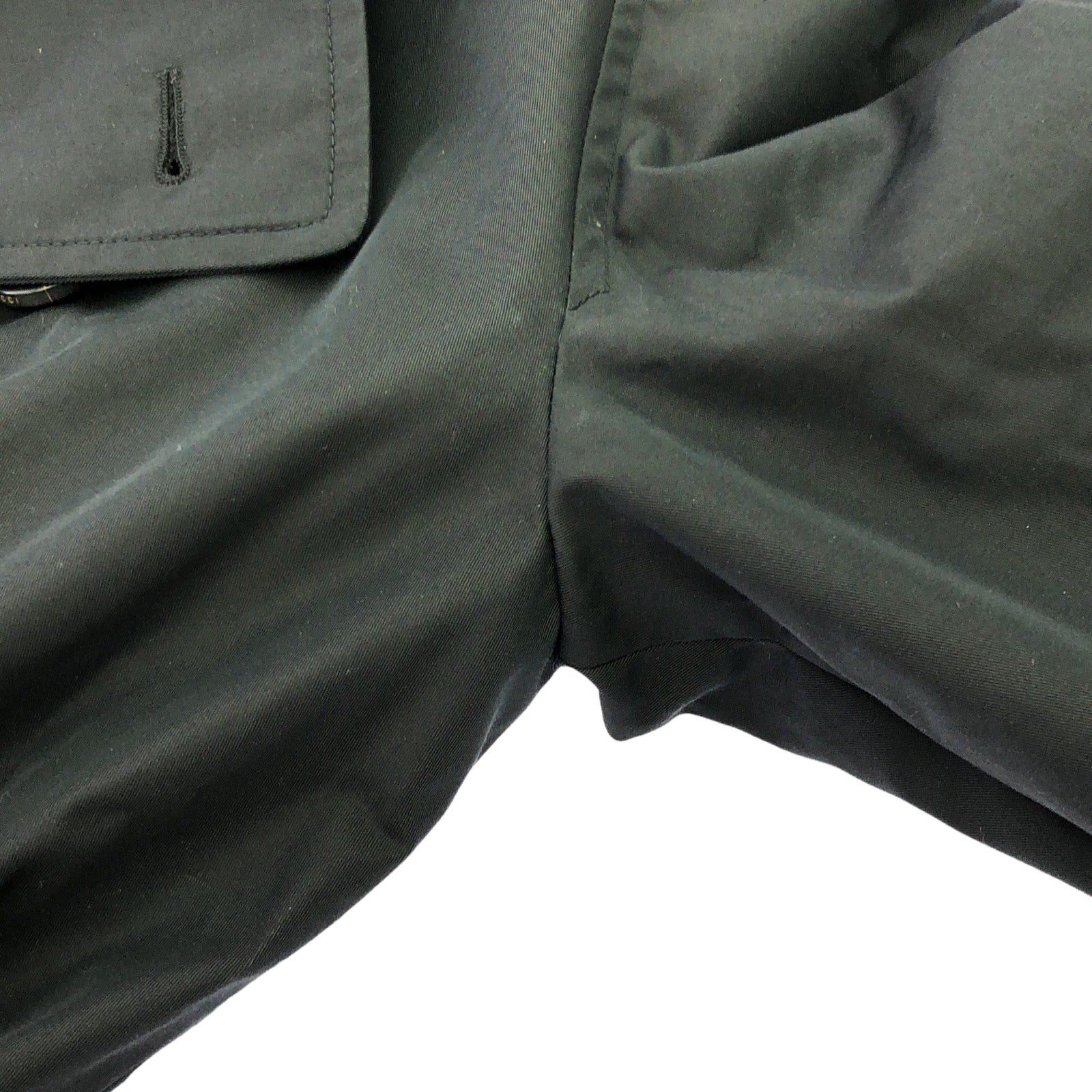 Gucci Gucci Trench Coat Cotton Black Size ONE SIZE - 8 Thumbnail