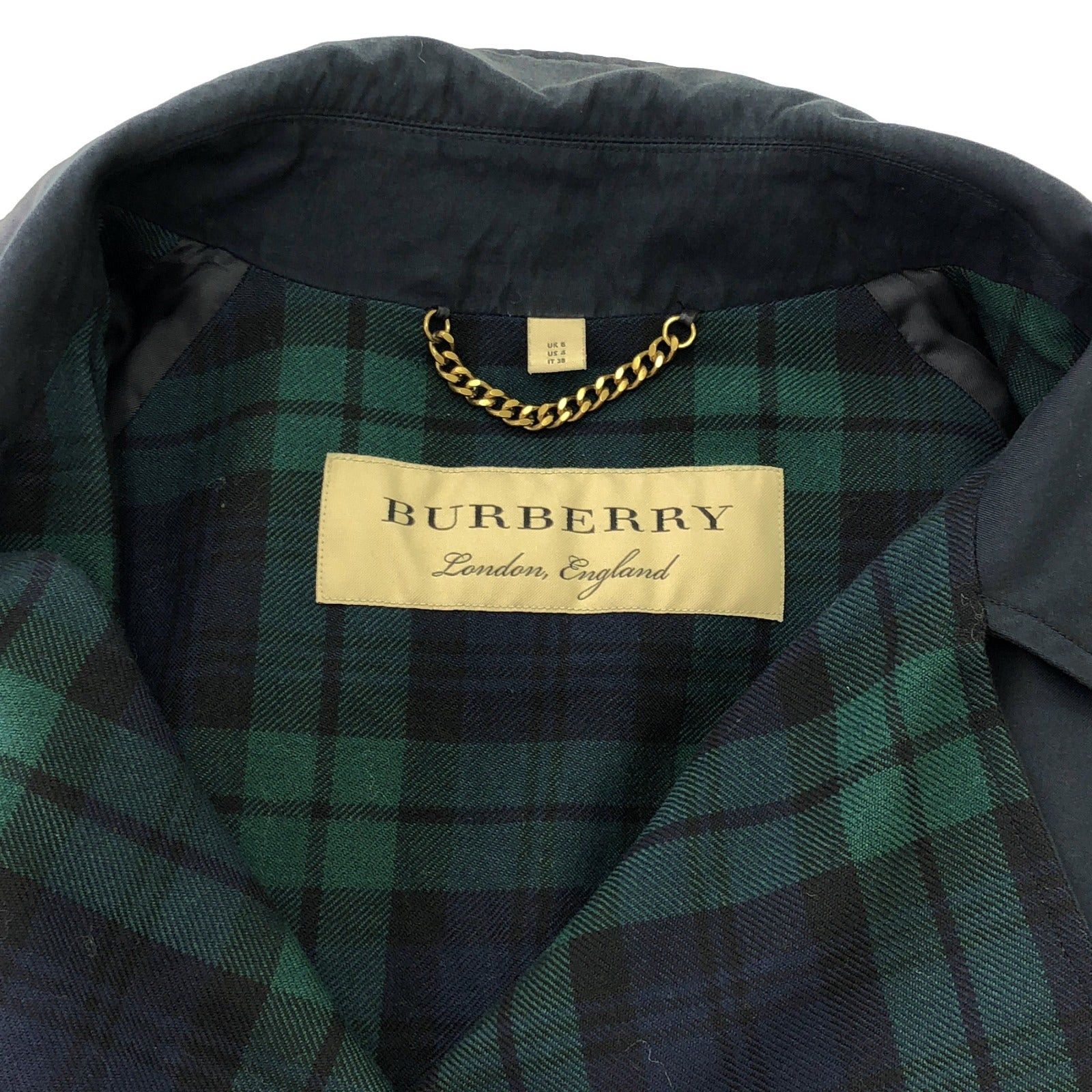 Burberry Burberry Coat Trench Cotton Green Size ONE SIZE - 9 Thumbnail