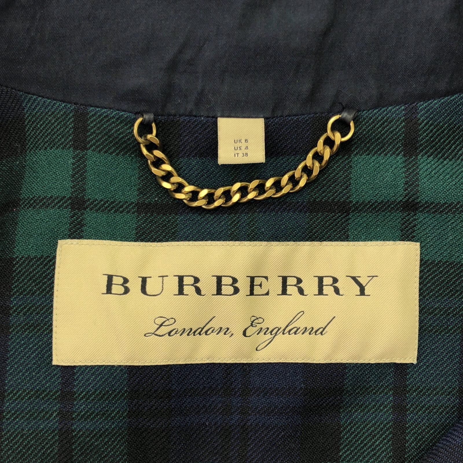 Burberry Burberry Coat Trench Cotton Green Size ONE SIZE - 5 Thumbnail