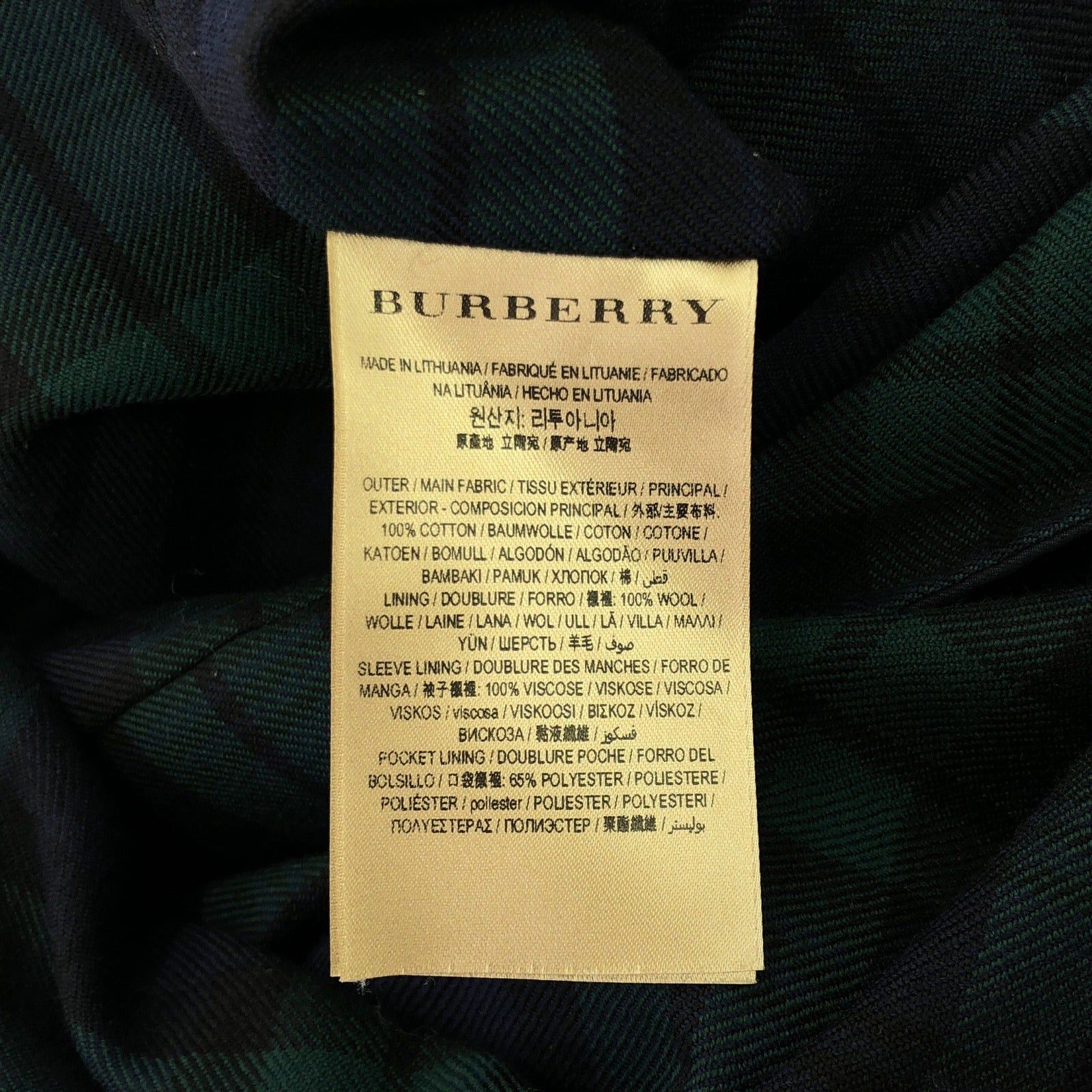 Burberry Burberry Coat Trench Cotton Green Size ONE SIZE - 6 Thumbnail