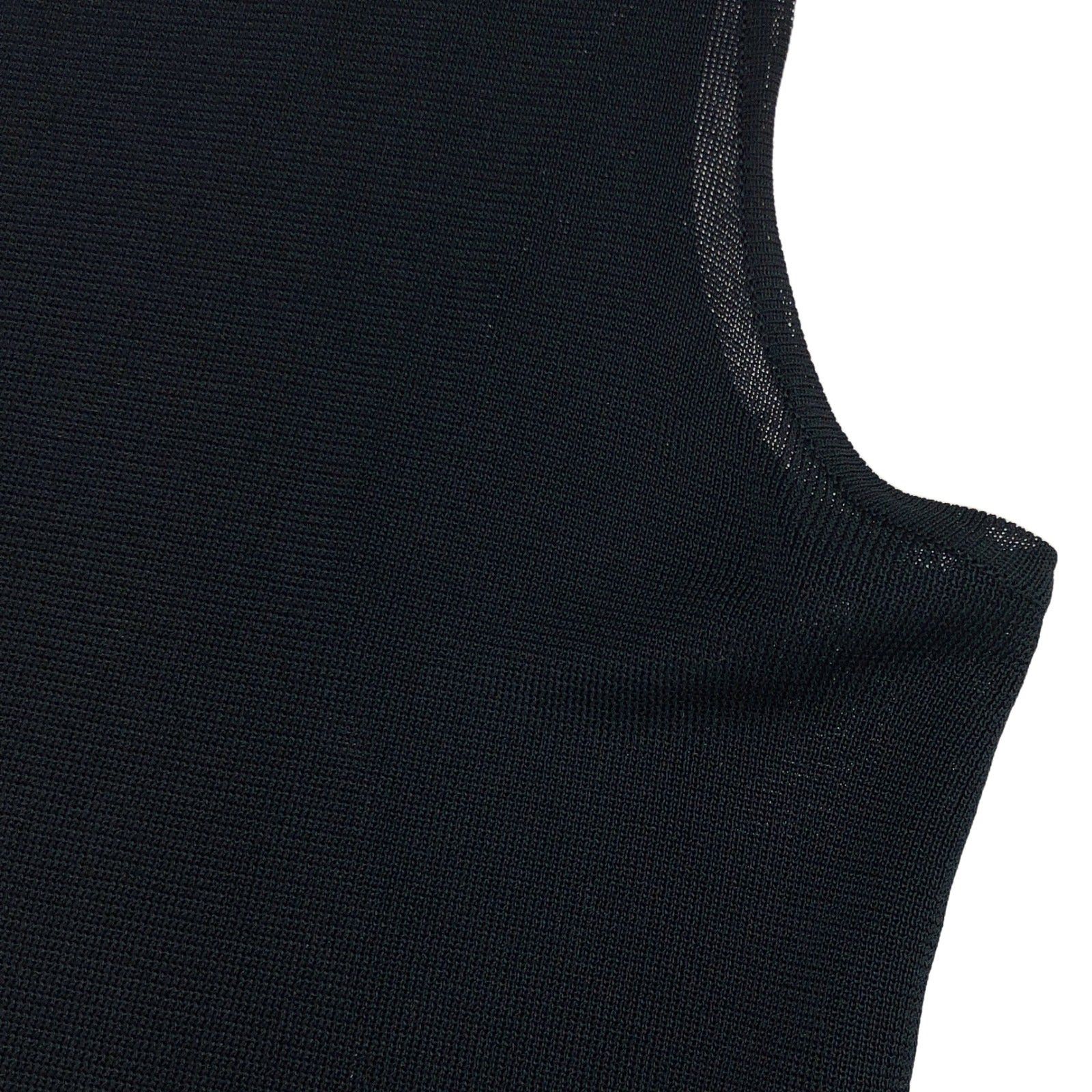 Chanel Chanel Sleeveless Knit Rayon Navy Size ONE SIZE - 6 Thumbnail