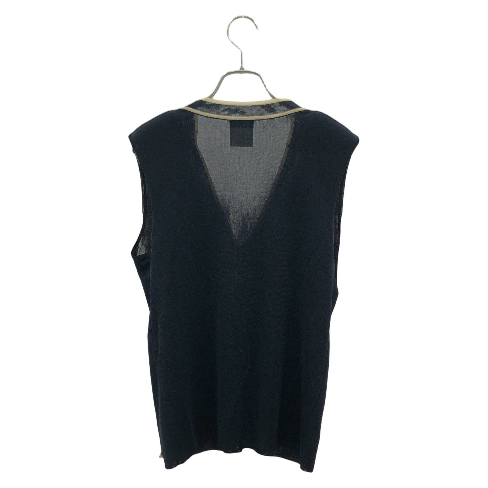 Chanel Chanel Sleeveless Knit Rayon Navy Size ONE SIZE - 9 Thumbnail