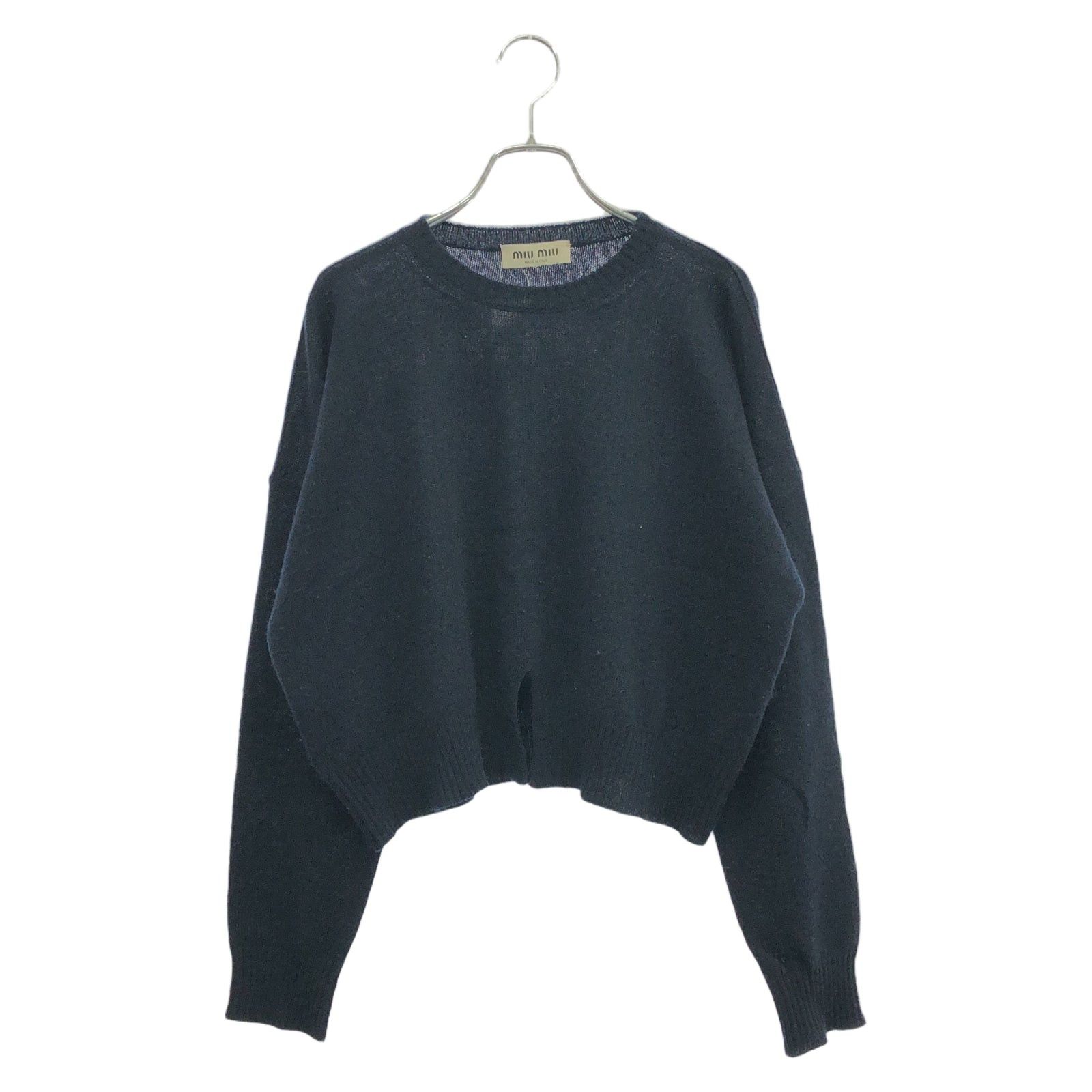 Miu Miu Miu Miu Knitwear/Sweaters Knit Cashmere Navy Size ONE SIZE - 2 Thumbnail