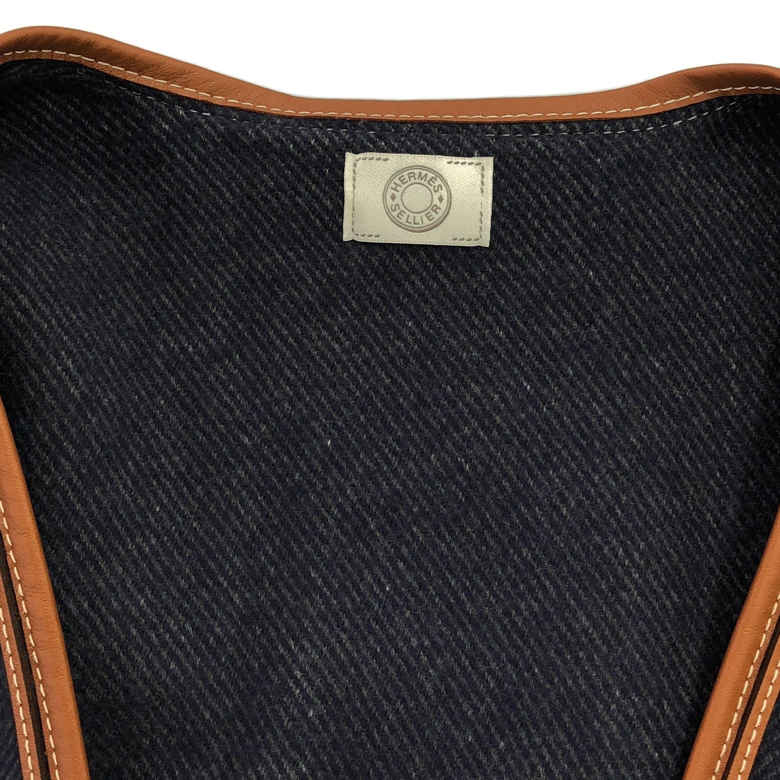 Hermes Hermes Poncho Wool Navy Size ONE SIZE - 6 Thumbnail