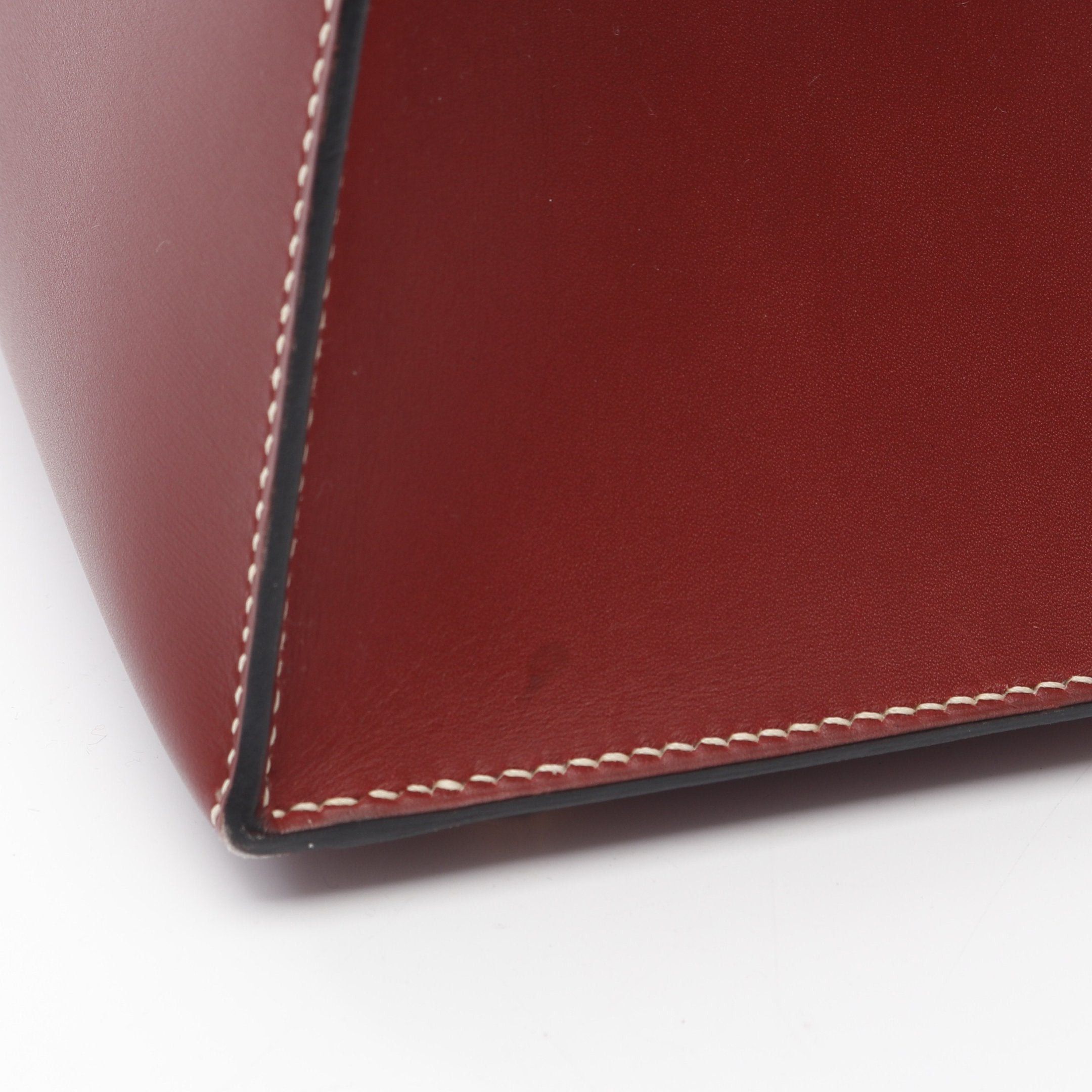Hermes Hermes Kelly32 Rouge Ash Handbag Veau Chamonix Red Brown Gold Hardware Stamp Size ONE SIZE - 12 Thumbnail