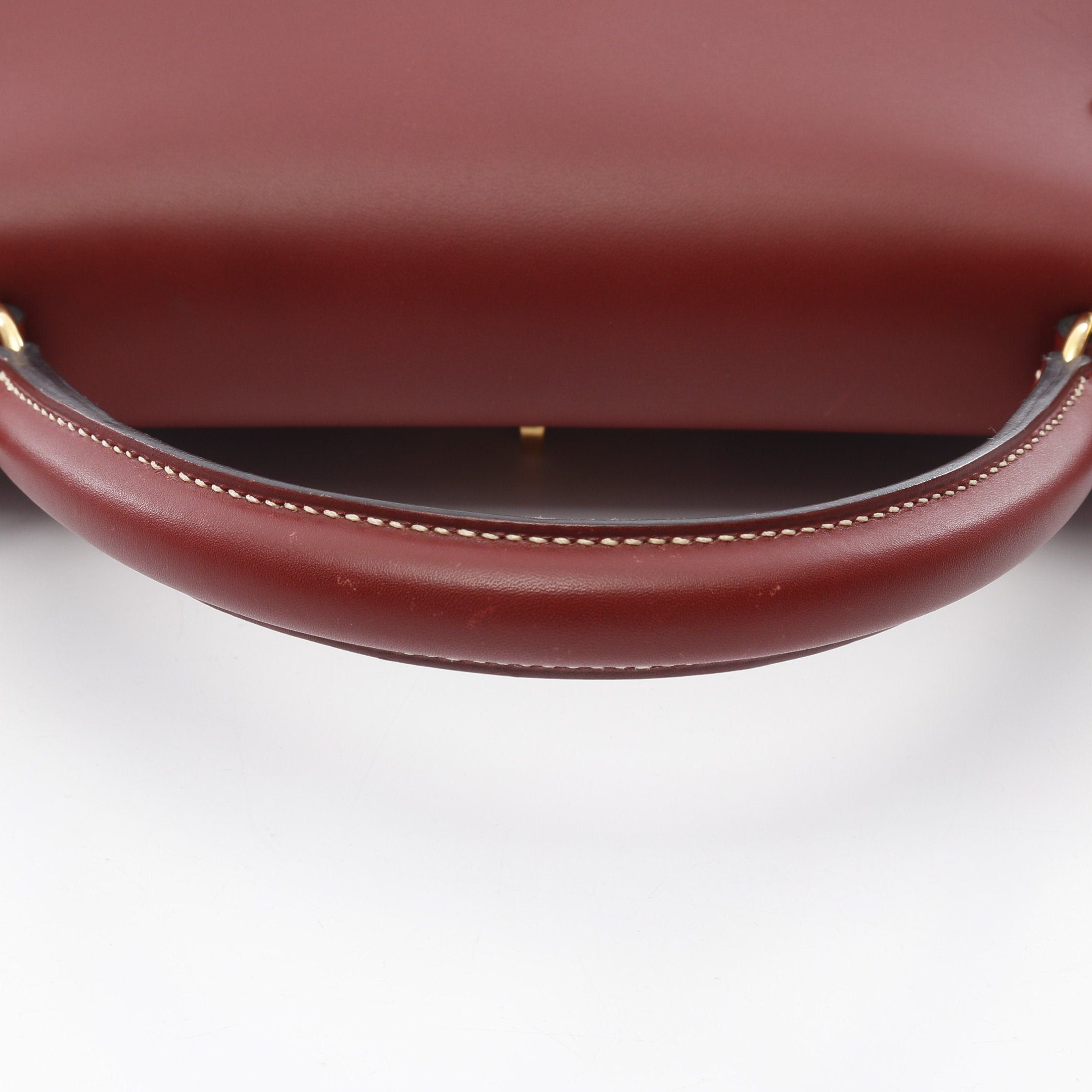 Hermes Hermes Kelly32 Rouge Ash Handbag Veau Chamonix Red Brown Gold Hardware Stamp Size ONE SIZE - 10 Thumbnail